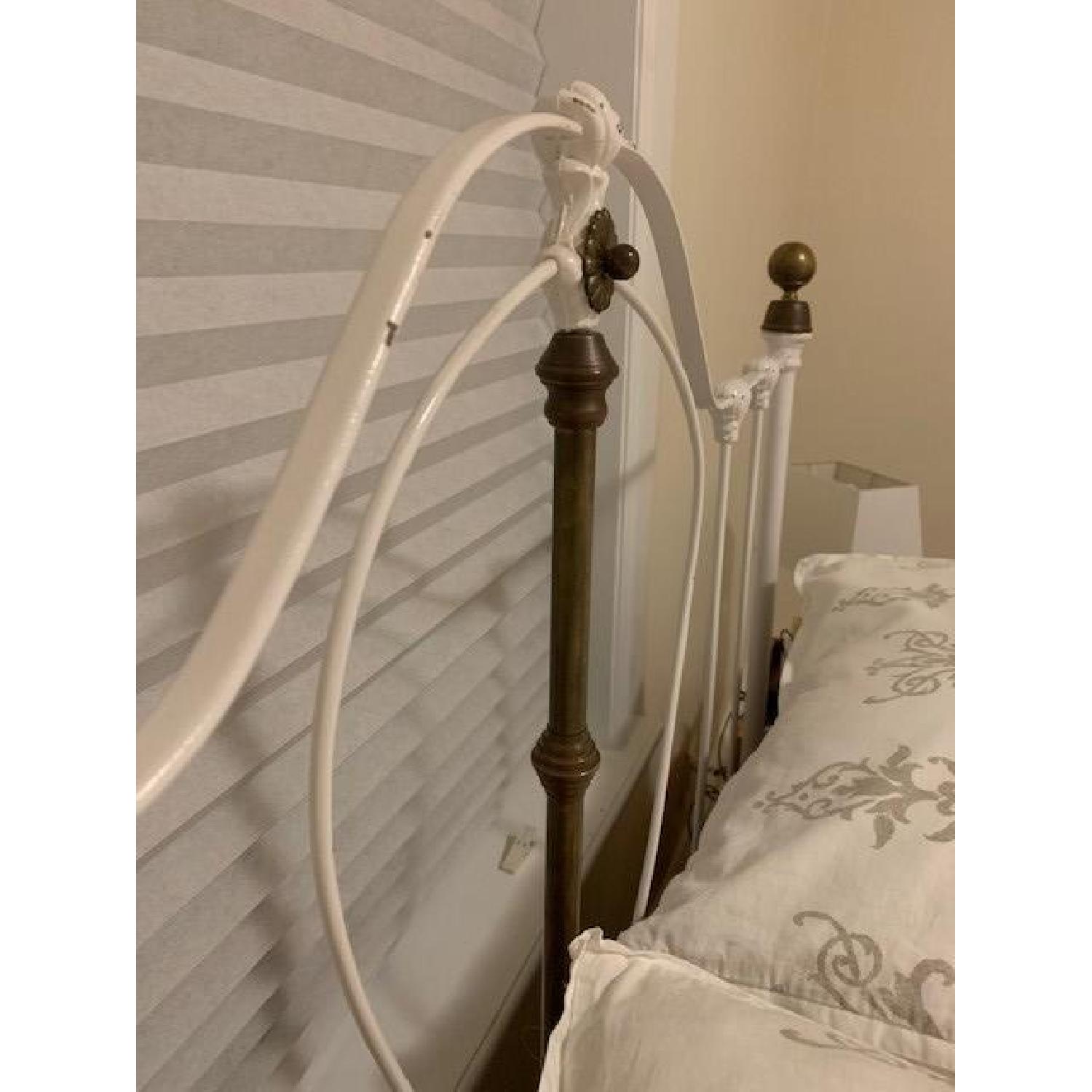 Antique Wrought Iron Full Size Bed - image-5