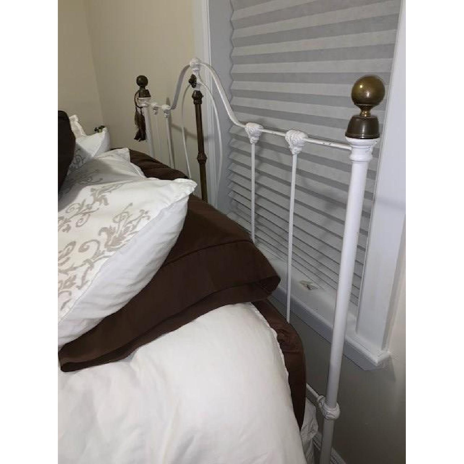 Antique Wrought Iron Full Size Bed - image-6