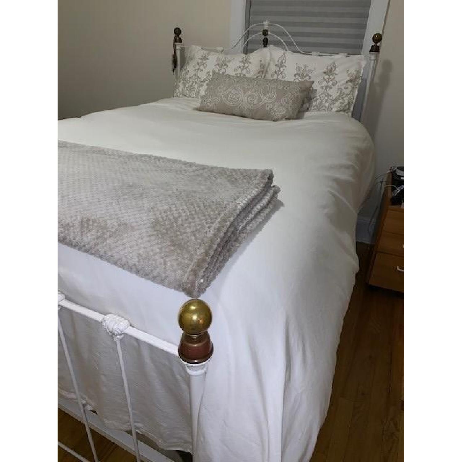 Antique Wrought Iron Full Size Bed - image-7