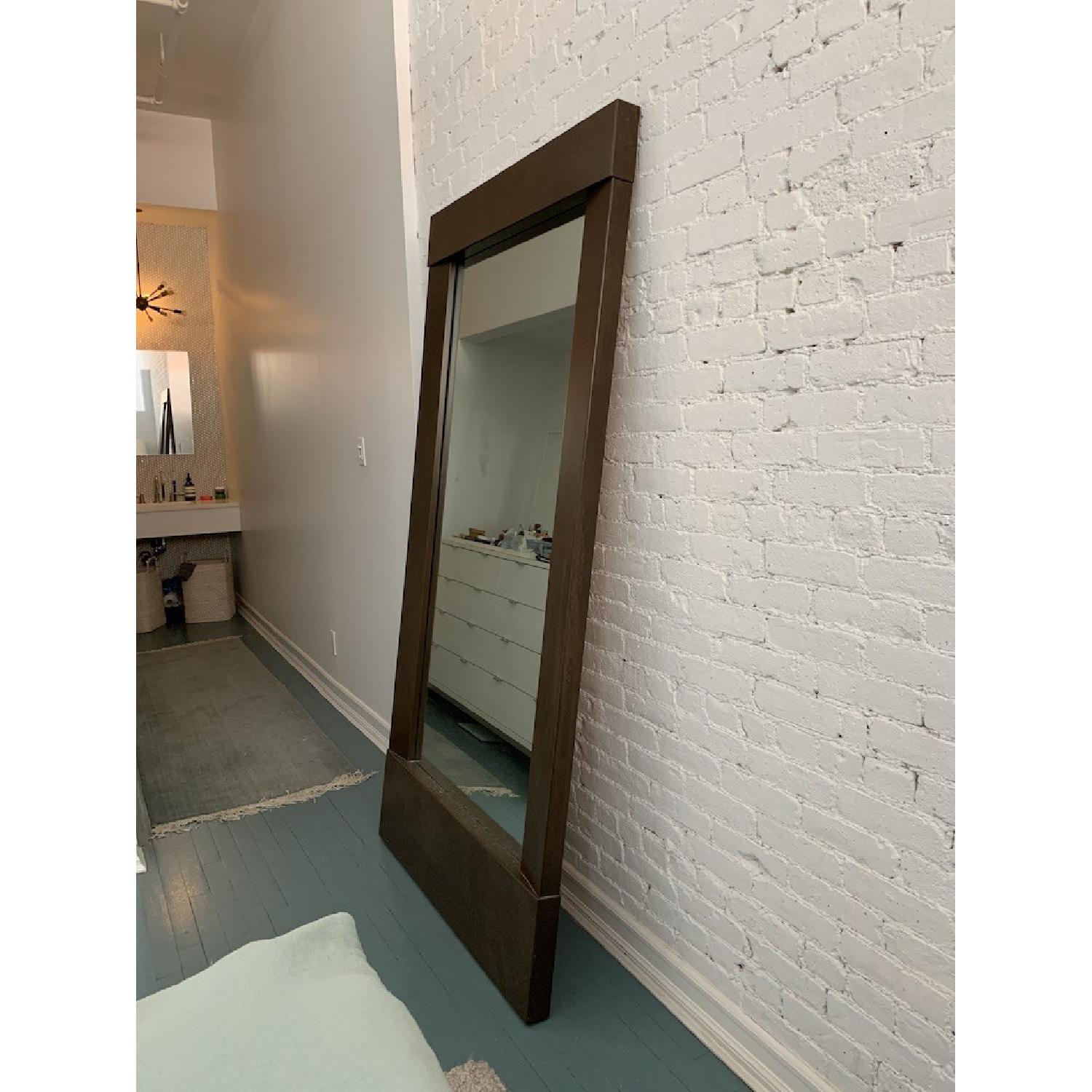 Crate & Barrel Colby Bronze Floor Mirror - image-4