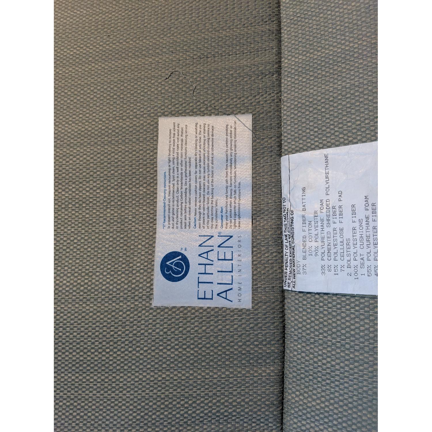 Ethan Allen Vintage Seafoam Green Sofa - image-2