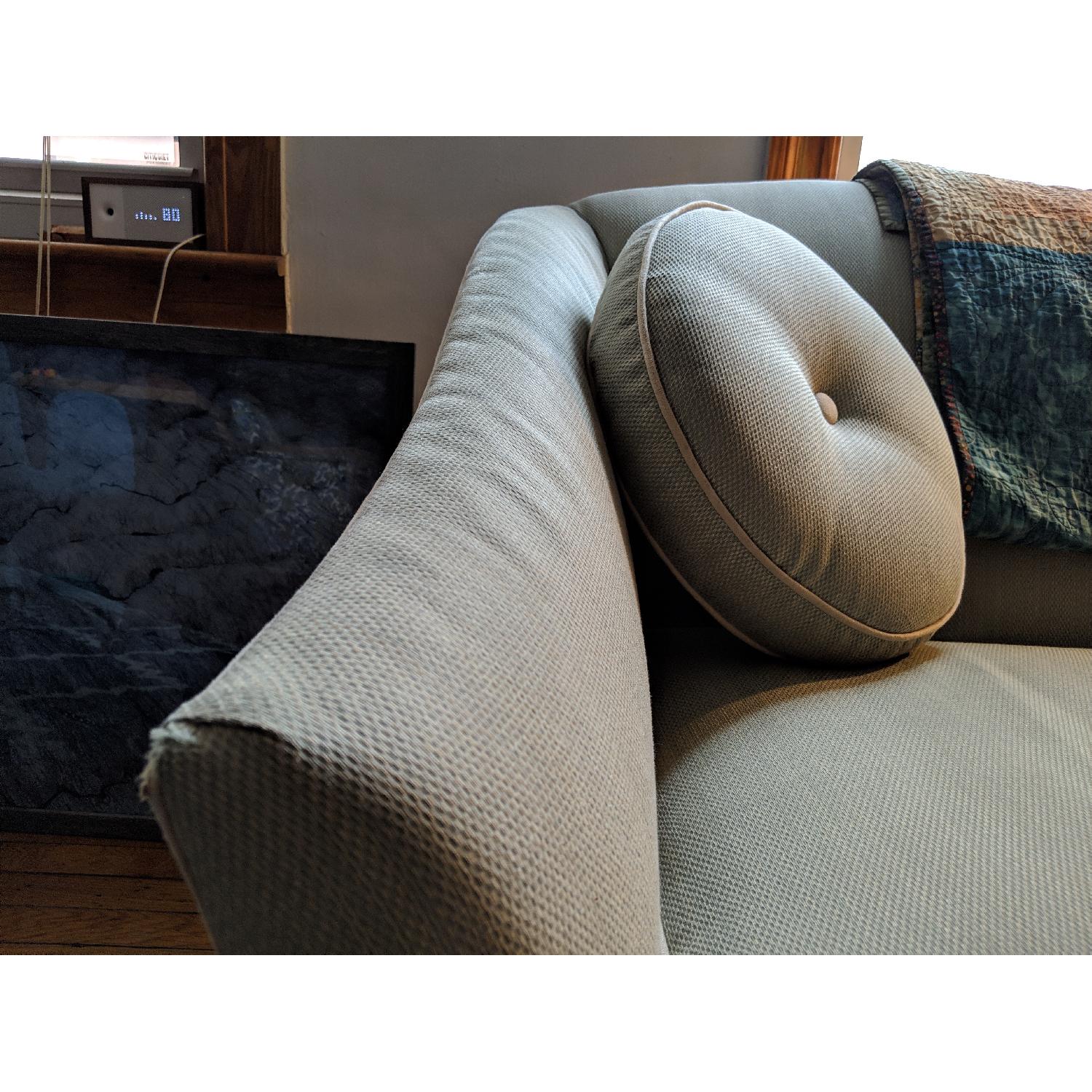 Ethan Allen Vintage Seafoam Green Sofa - image-3