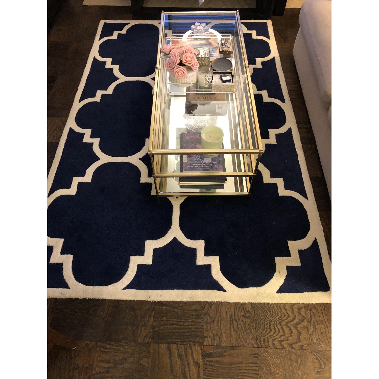 Safavieh Dark Blue/Ivory Wool Area Rug - image-3