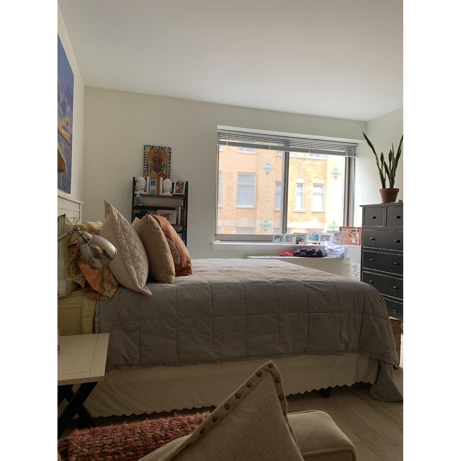 Gracie Oaks Barnwood Style Wood Panel Queen Headboard - image-4