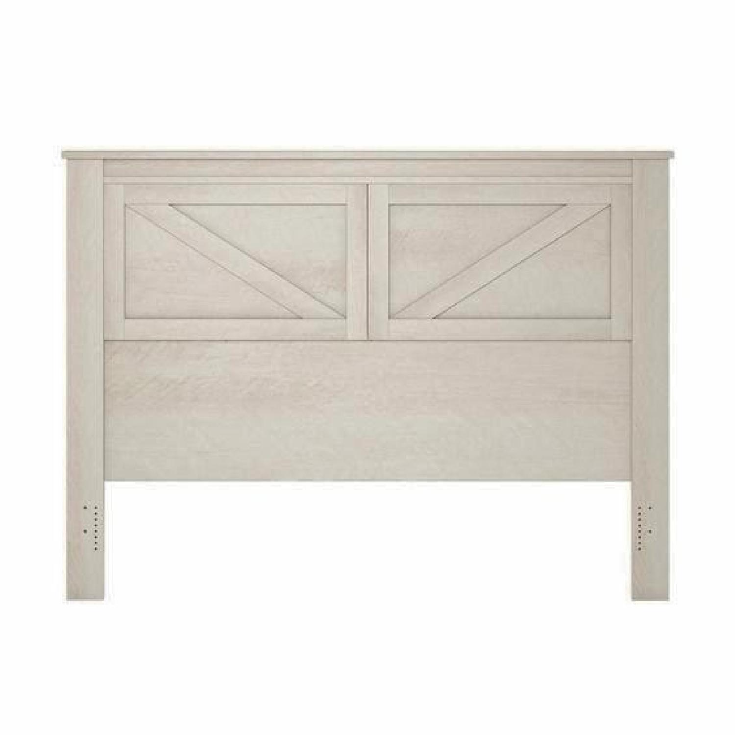 Gracie Oaks Barnwood Style Wood Panel Queen Headboard - image-0