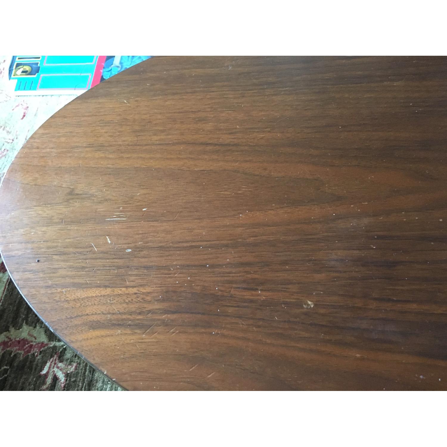 West Elm Reeve Mid-Century Oval Coffee Table w/ Walnut Top - image-4