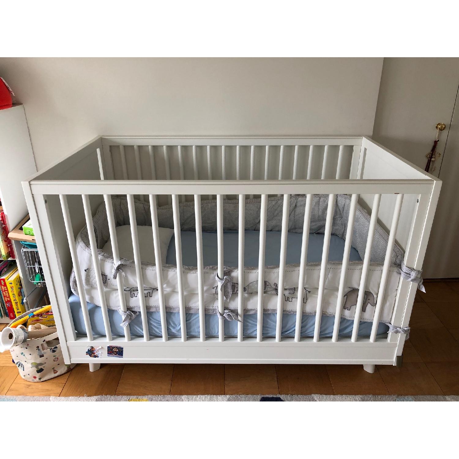 Pottery Barn Reese White Convertible Crib - image-1