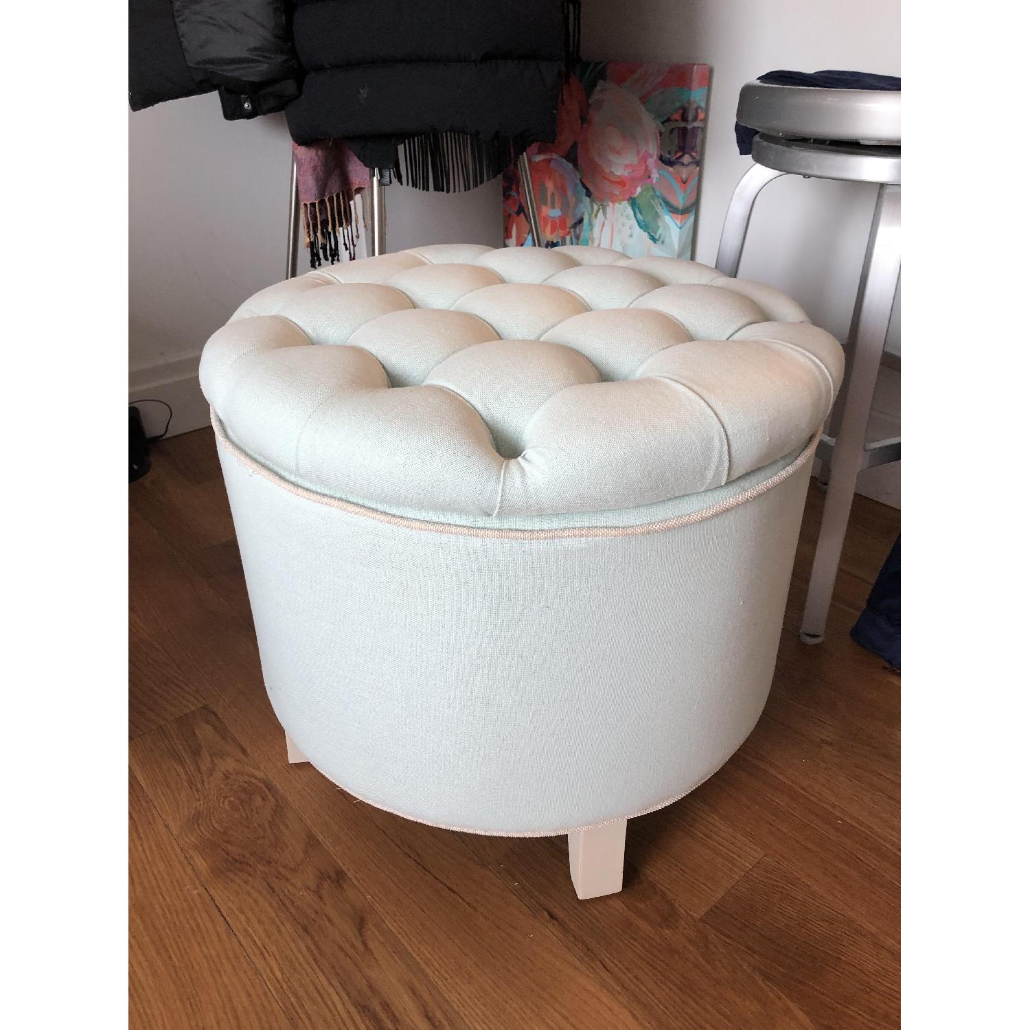 Safavieh Pale Blue Storage Ottoman - image-3