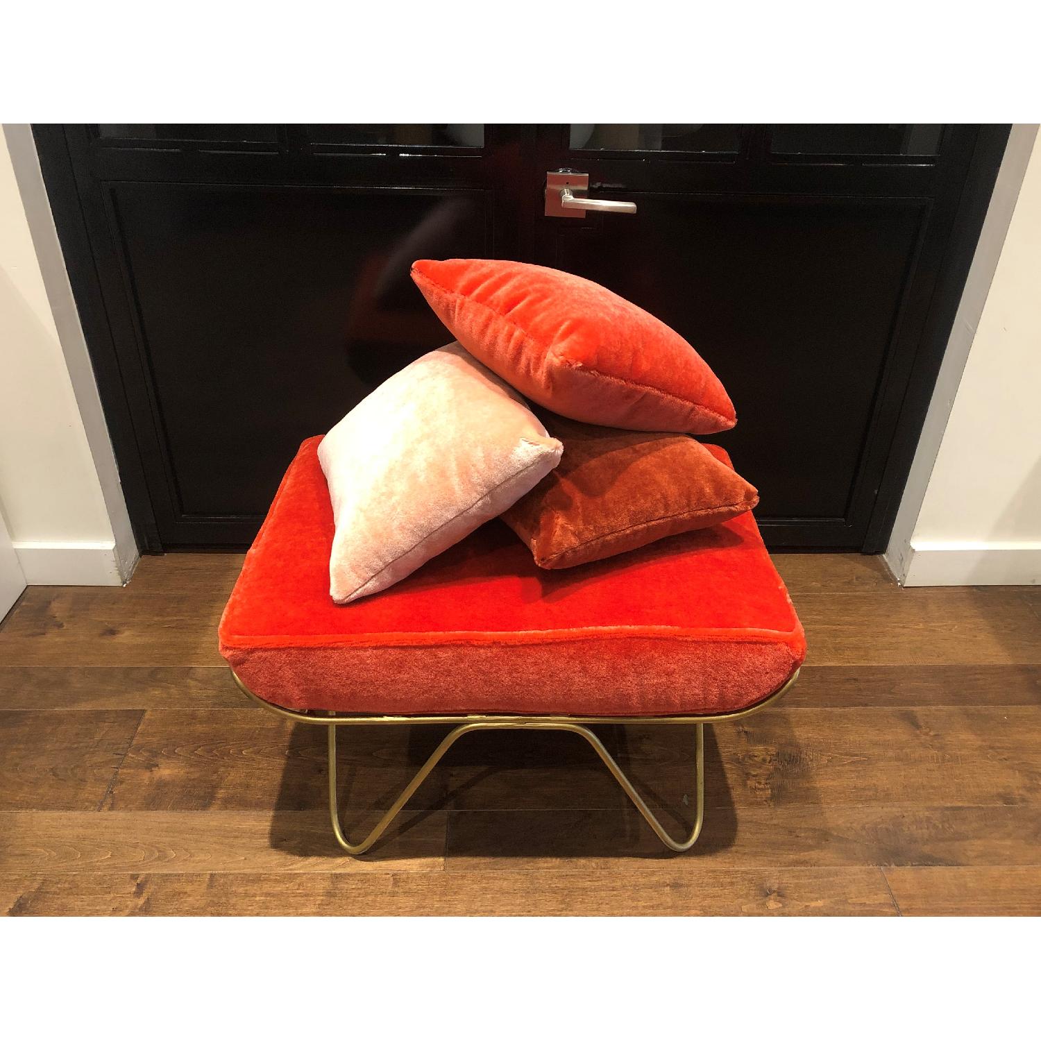 Honore Mohair Bench w/ 3 Decorative Pillows - image-7