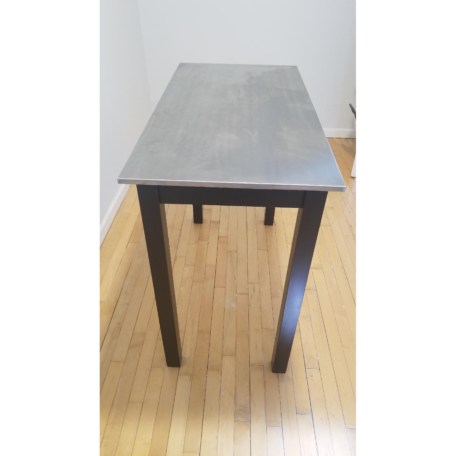 Target Cooper Stainless Steel & Wood/Black Top Bar Table - image-3