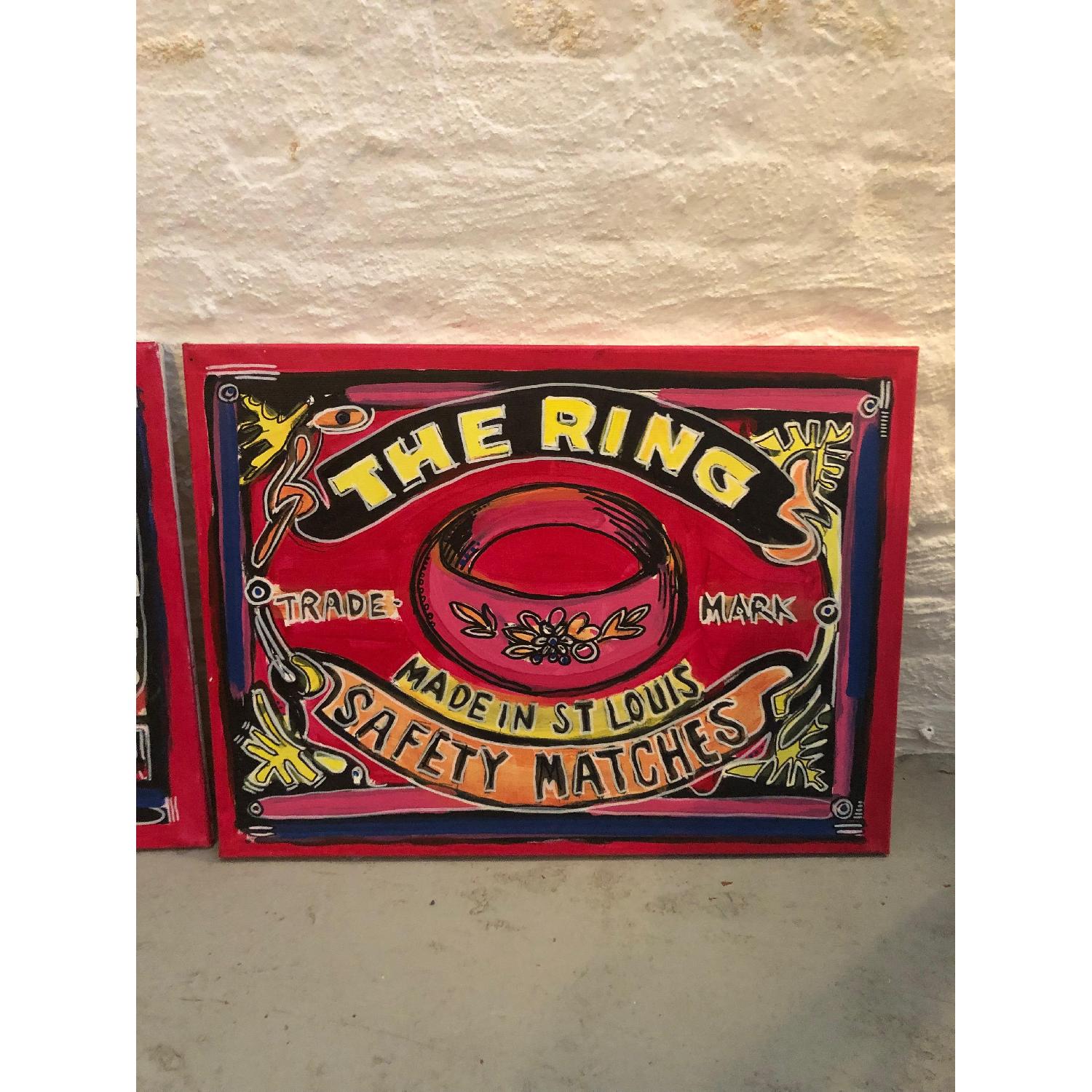 Vintage Ocean Alexander Matchbox Paintings - image-2