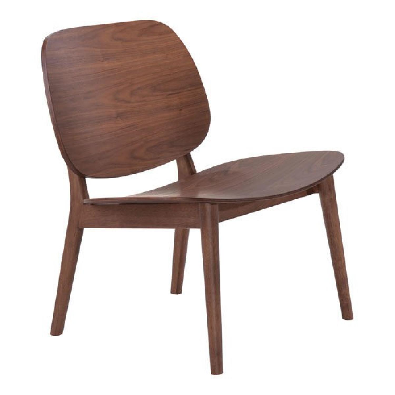 Manhattan Home Design Priest Lounge Chair in Walnut - image-0