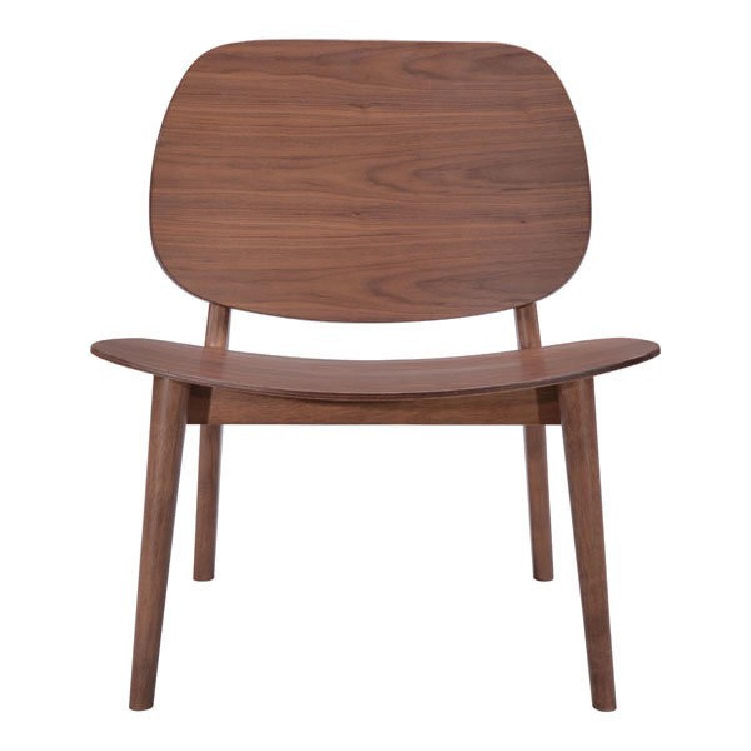 Manhattan Home Design Priest Lounge Chair in Walnut - image-1