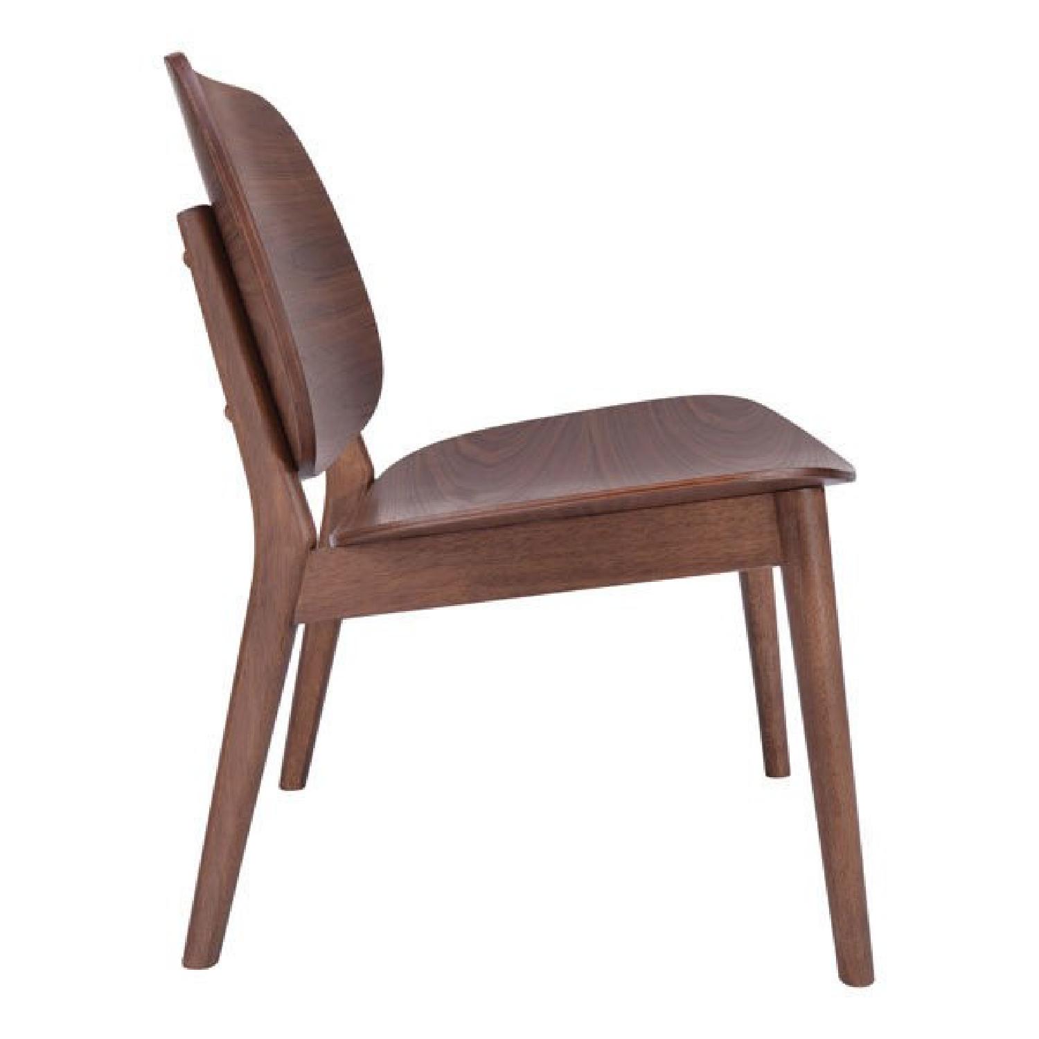 Manhattan Home Design Priest Lounge Chair in Walnut - image-2