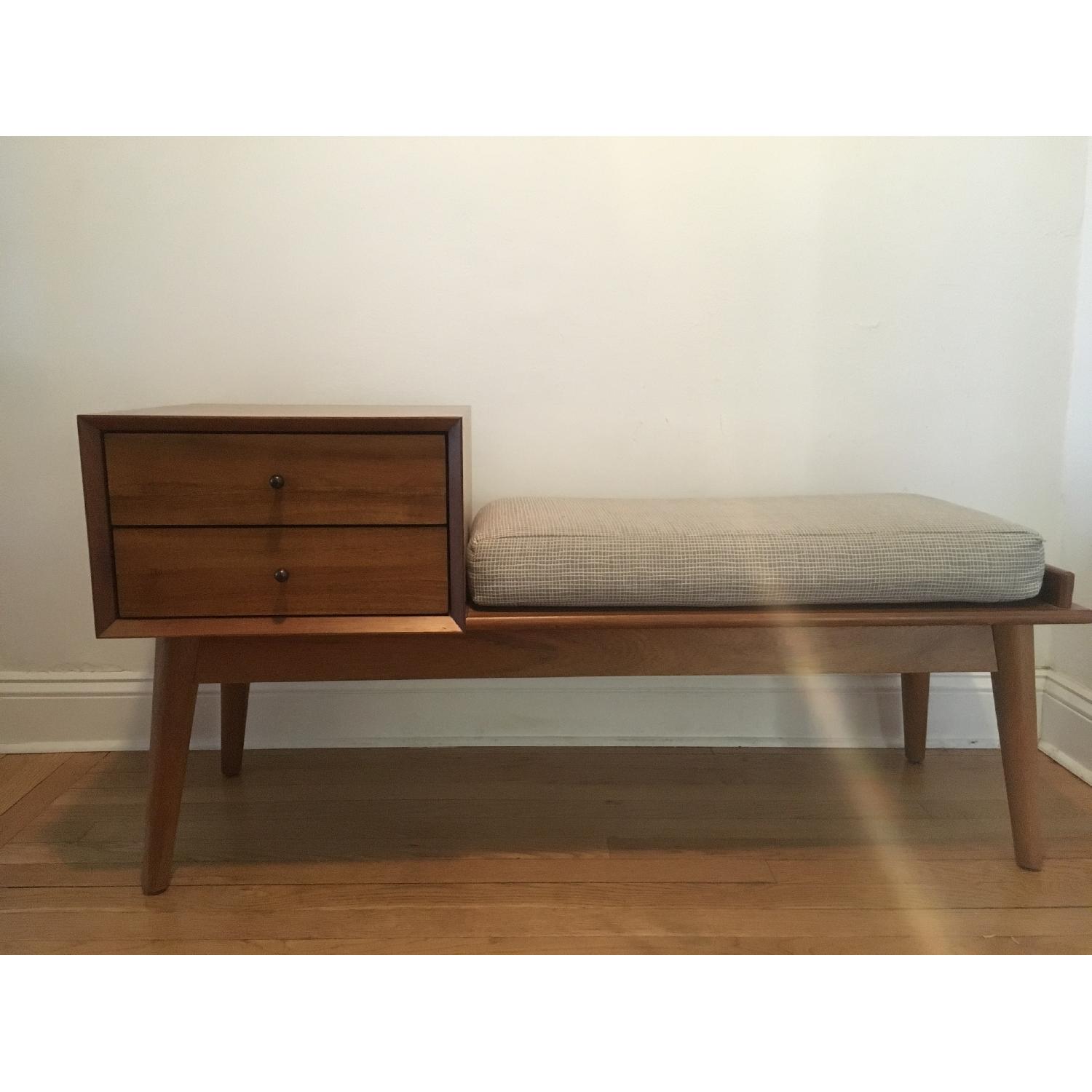 West Elm Mid Century Entryway Bench - image-3