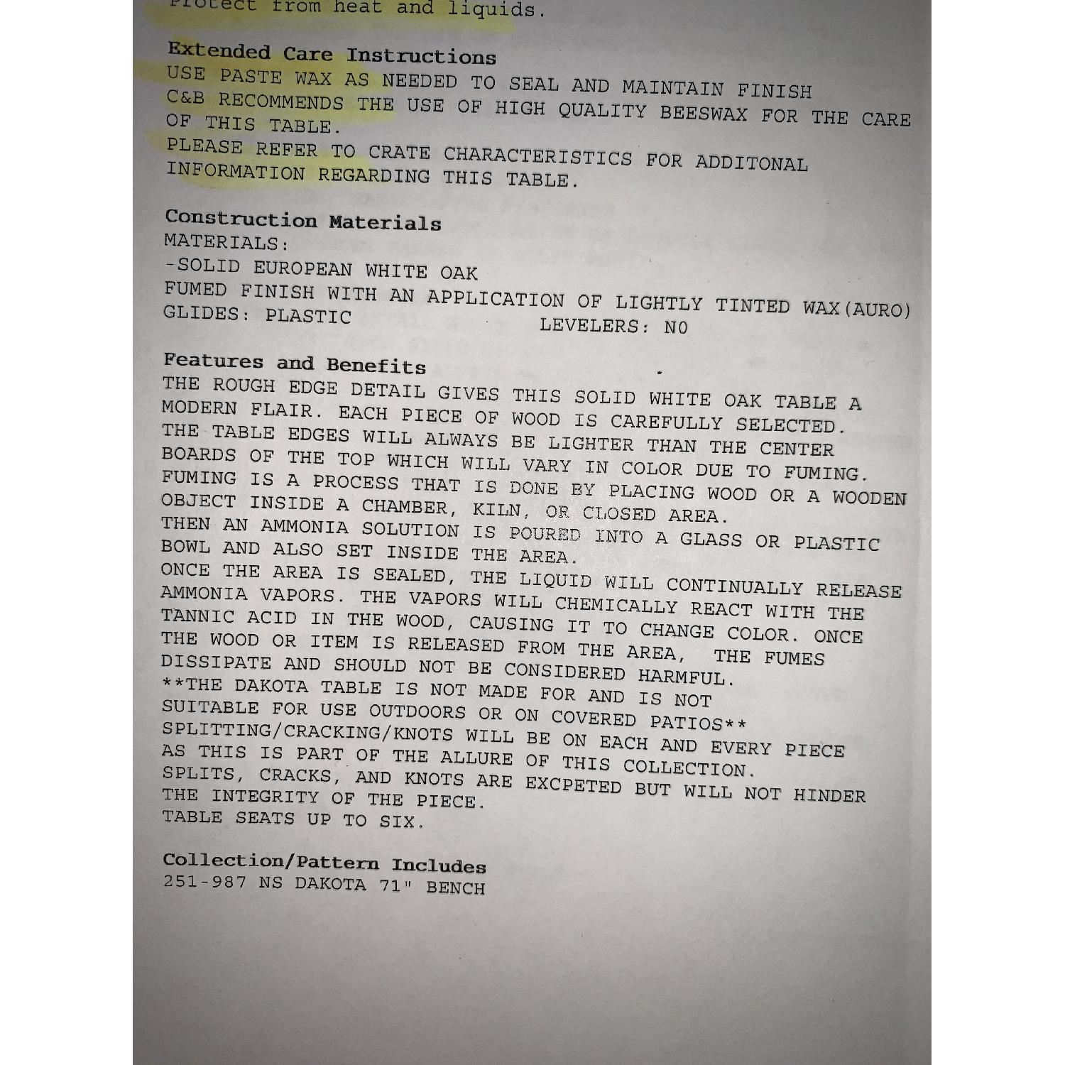 Crate & Barrel Dakota Dining Table - image-5