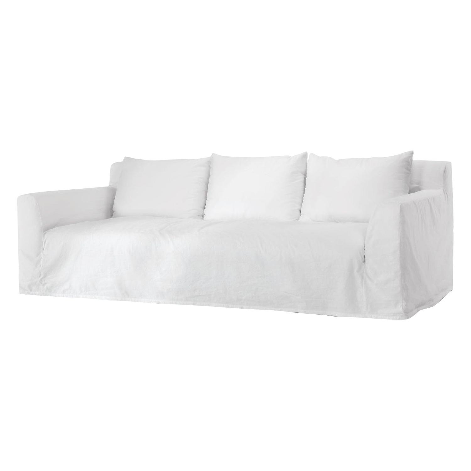 James Perse White Sonoma Sofa - image-0
