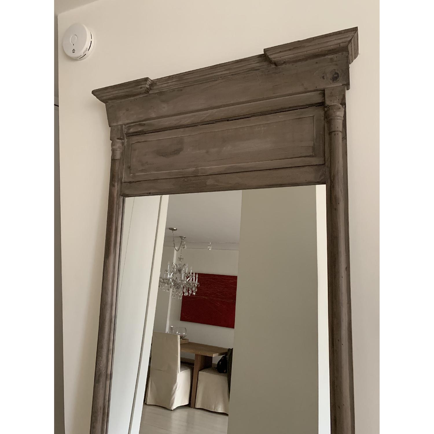 Restoration Hardware Floor Length Wood Mirror - image-1