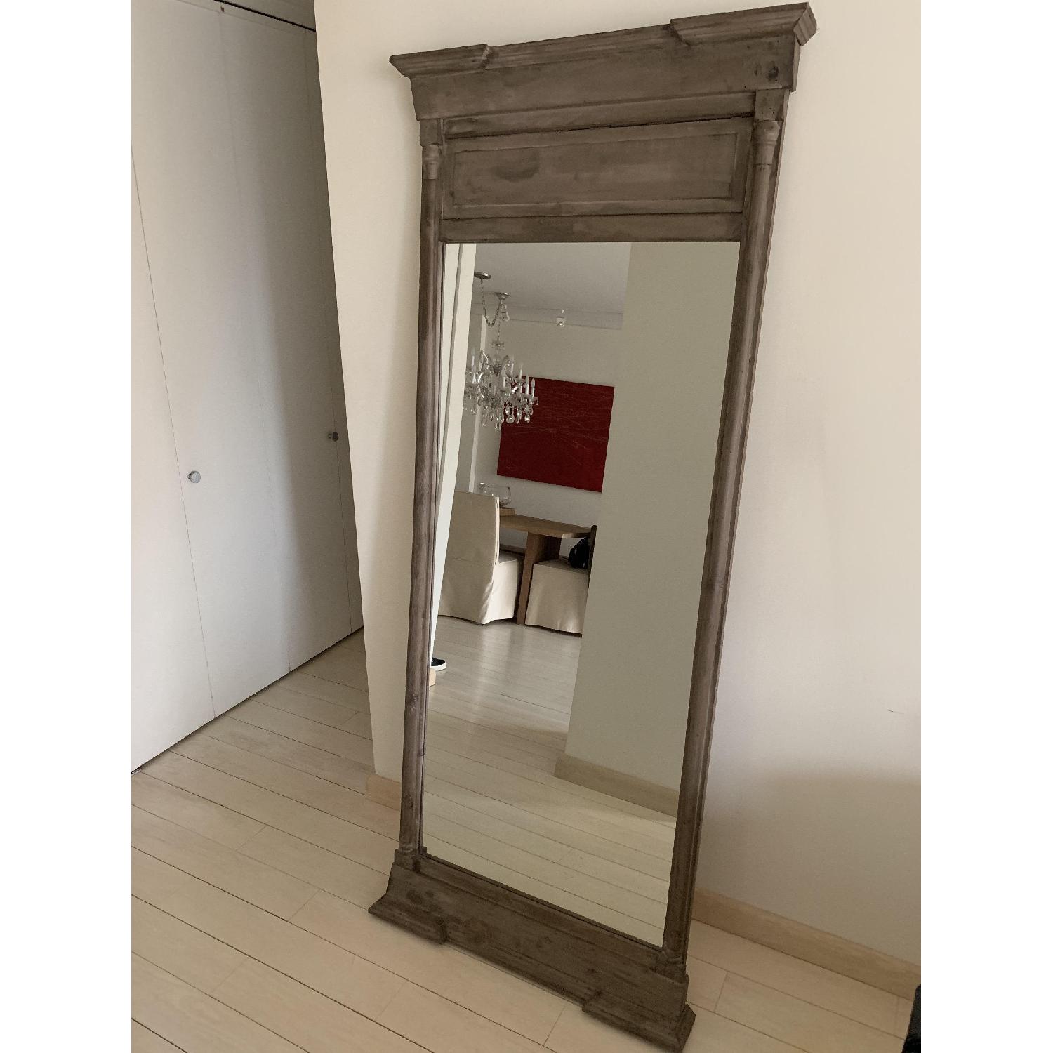 Restoration Hardware Floor Length Wood Mirror - image-3