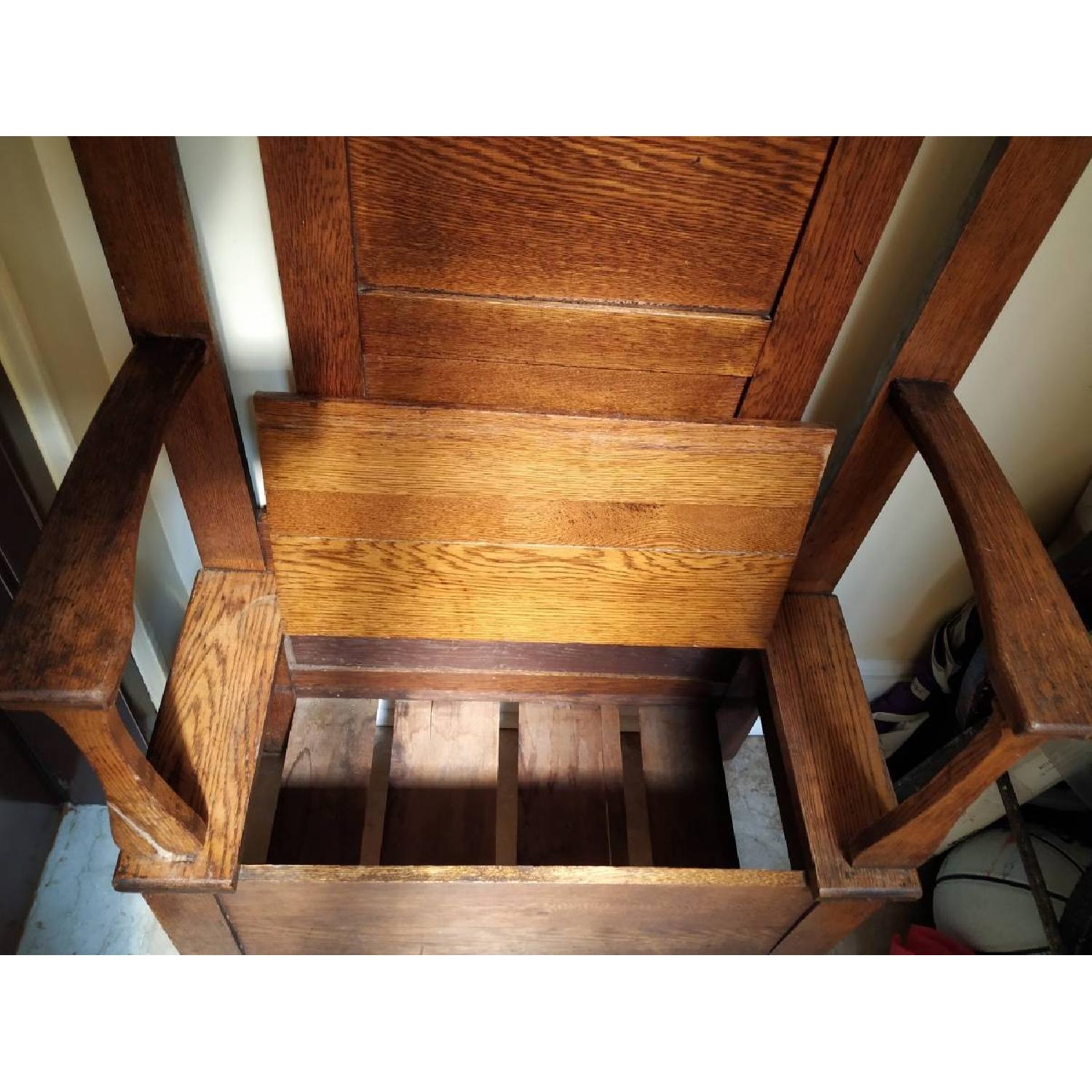 Antique Art Nouveau Hall Tree - image-8