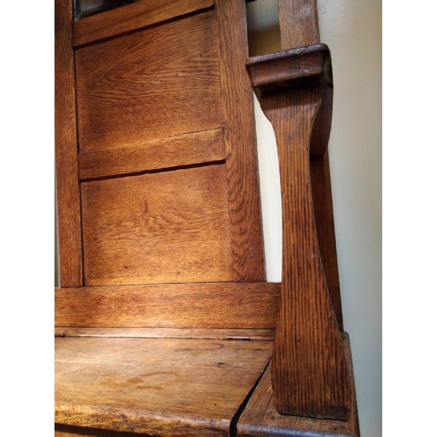 Antique Art Nouveau Hall Tree - image-9