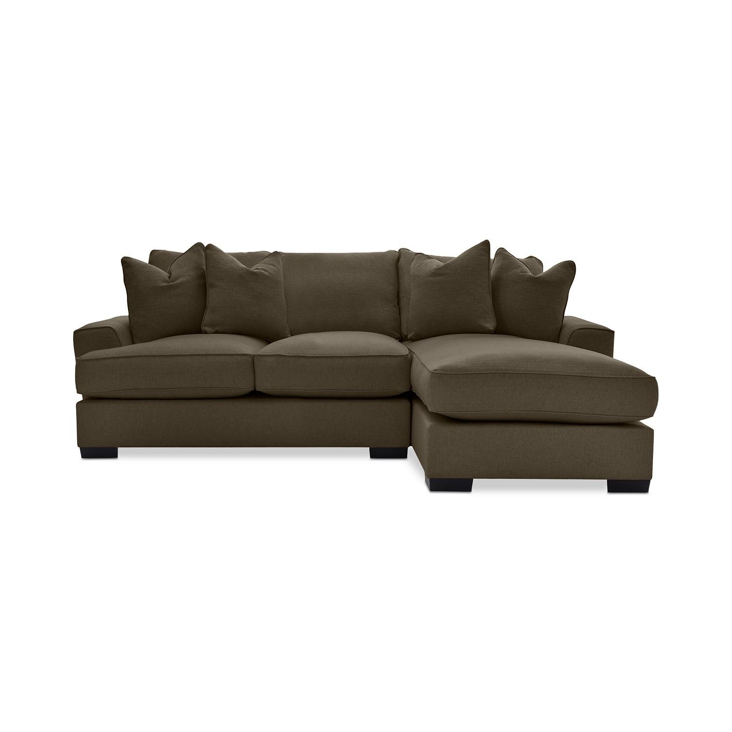Macy's Ainsley 2-Piece Fabric Chaise Sectional Sofa - image-0