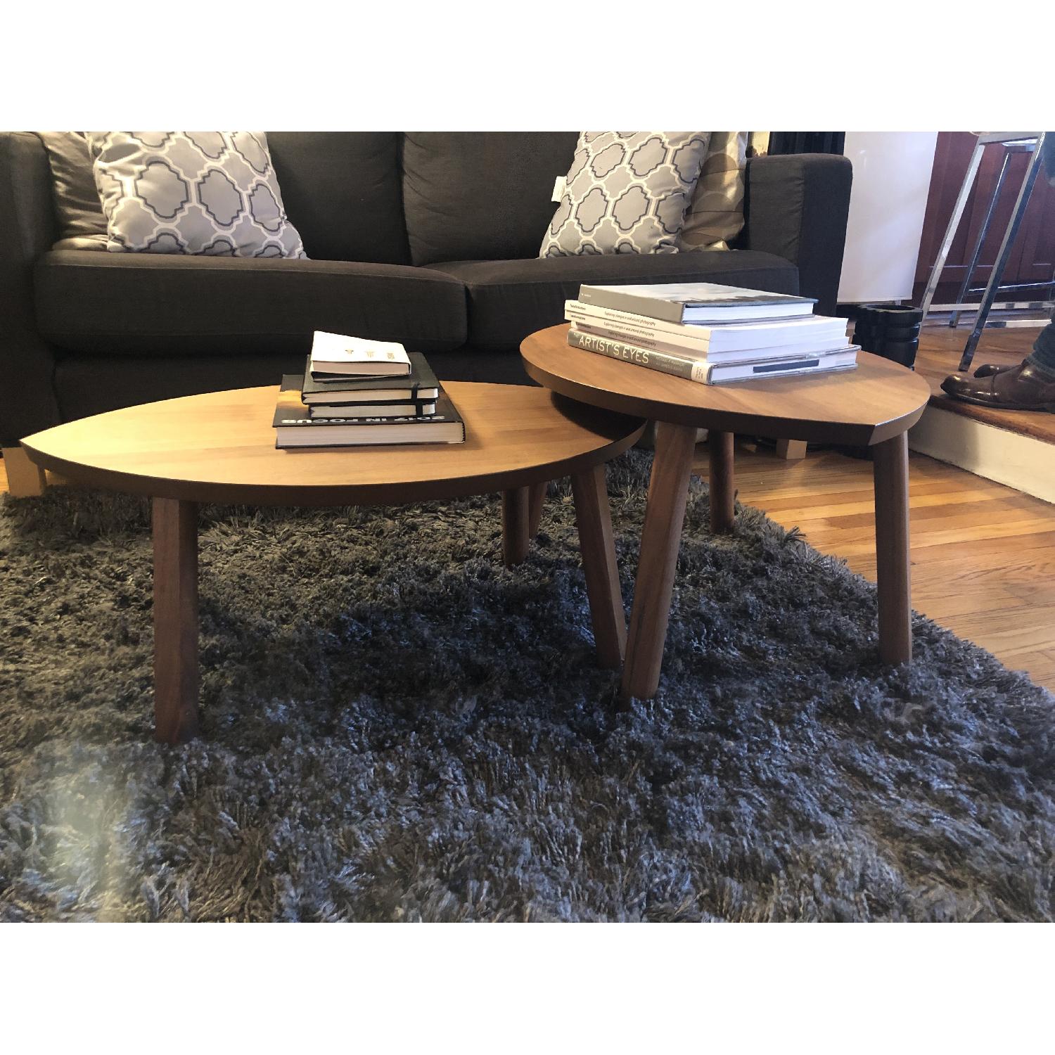Ikea Stockholm Leaf Shaped Nesting Tables AptDeco