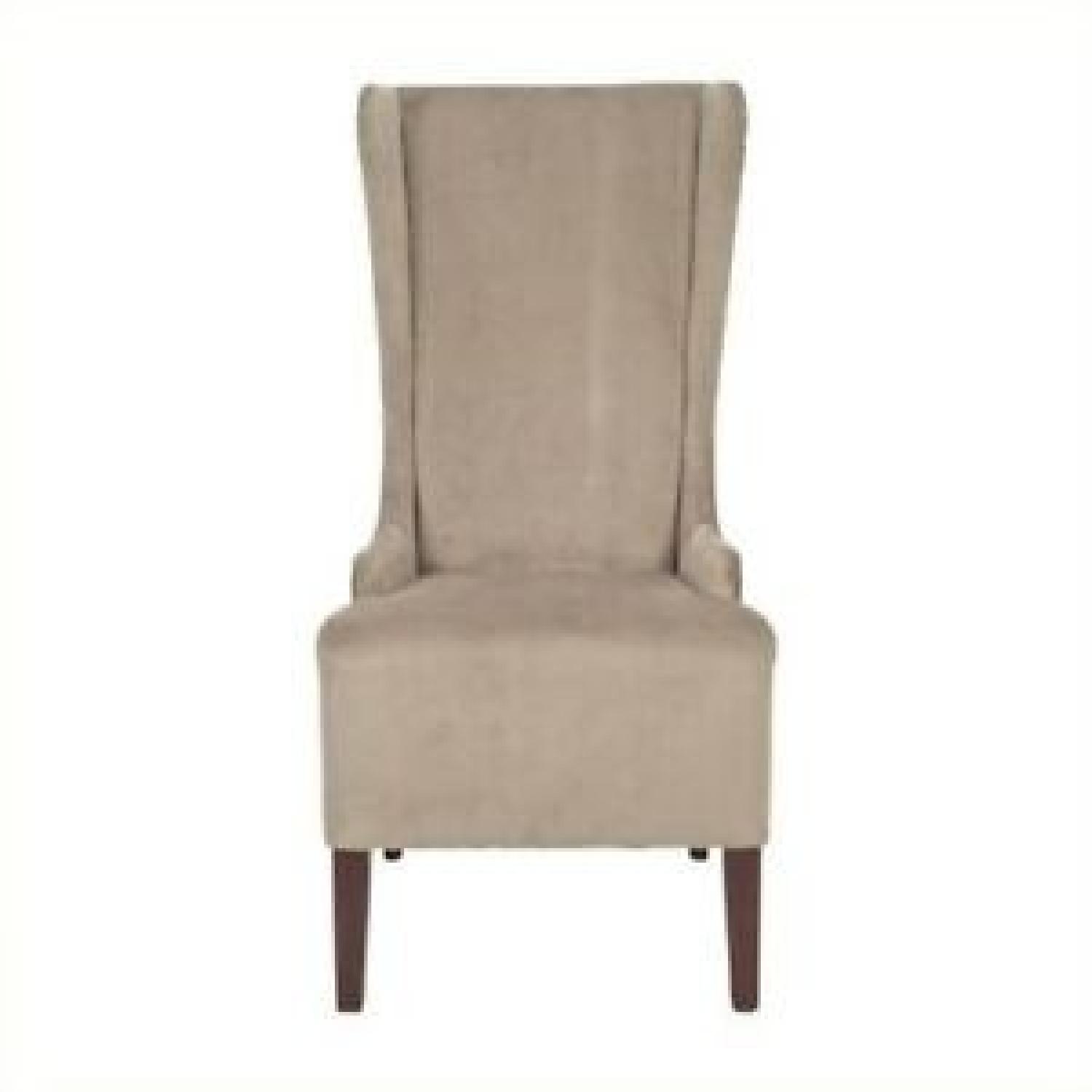Safavieh En Vogue Deco Bacall Velvet Dark Grey Chair - image-0
