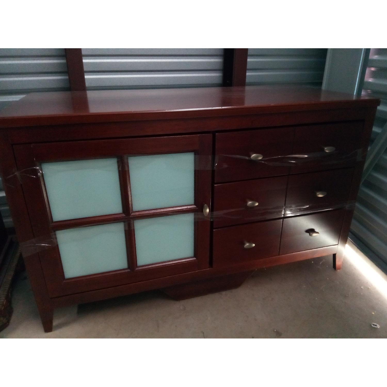 Media Entertainment Center w/ 2 Shelves - image-1