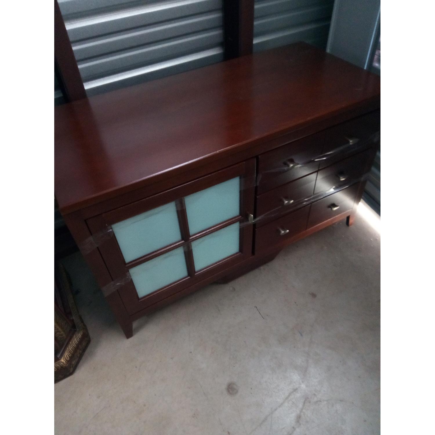 Media Entertainment Center w/ 2 Shelves - image-2