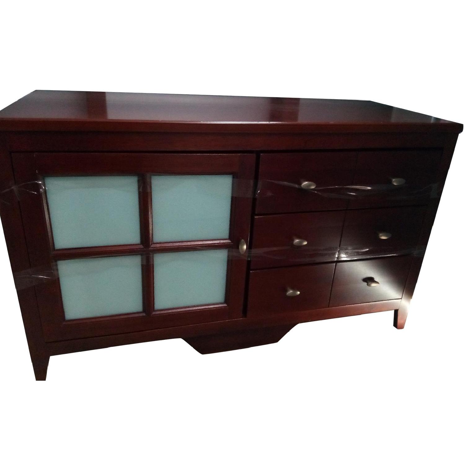 Media Entertainment Center w/ 2 Shelves - image-0