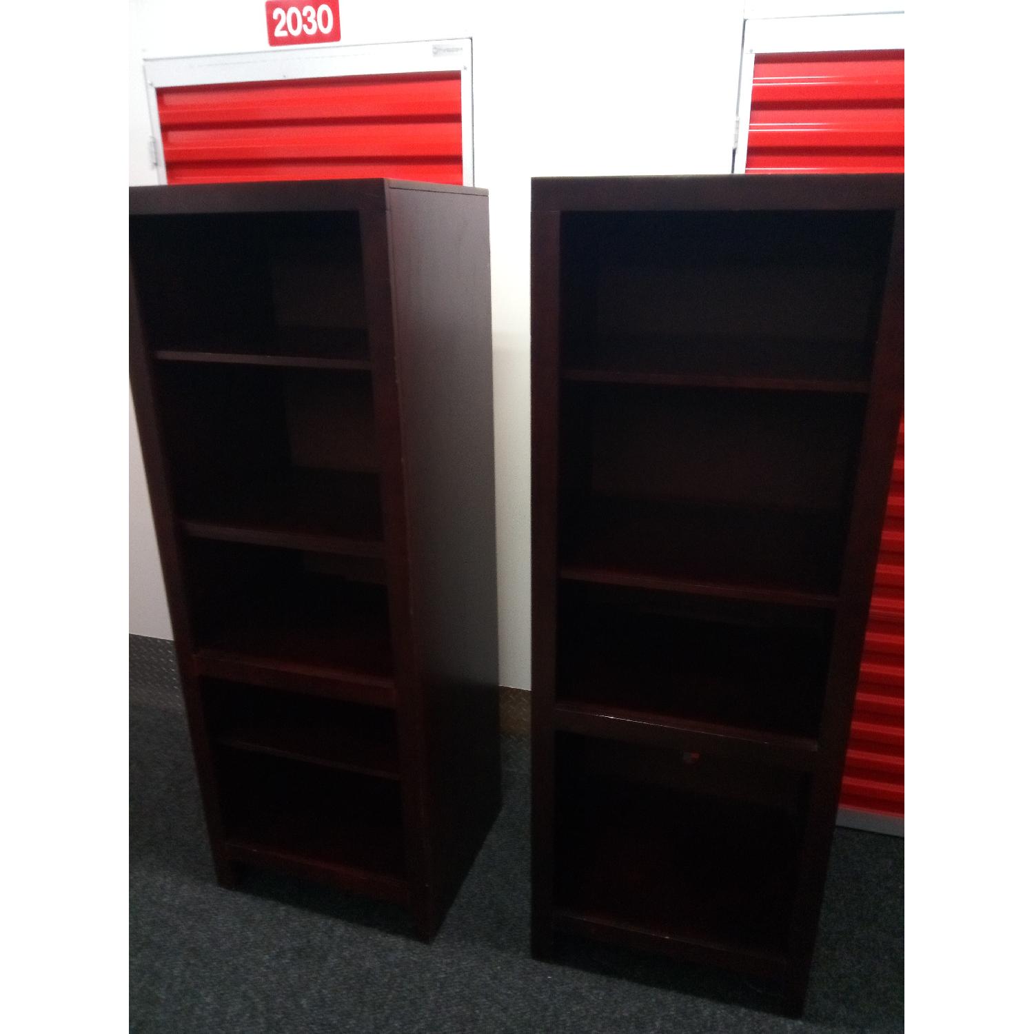 Media Entertainment Center w/ 2 Shelves - image-3