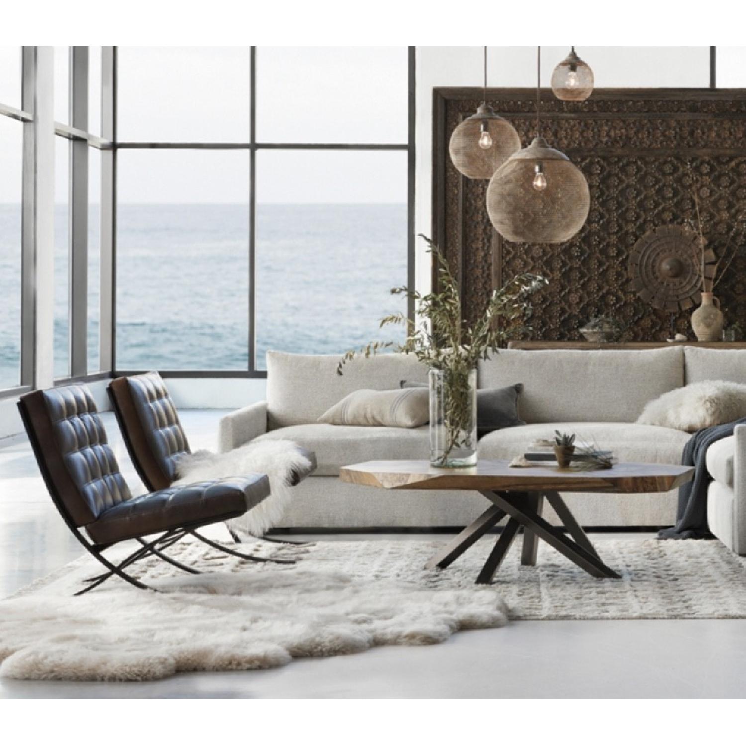 Arhaus Leather Barcelona Chairs - image-6