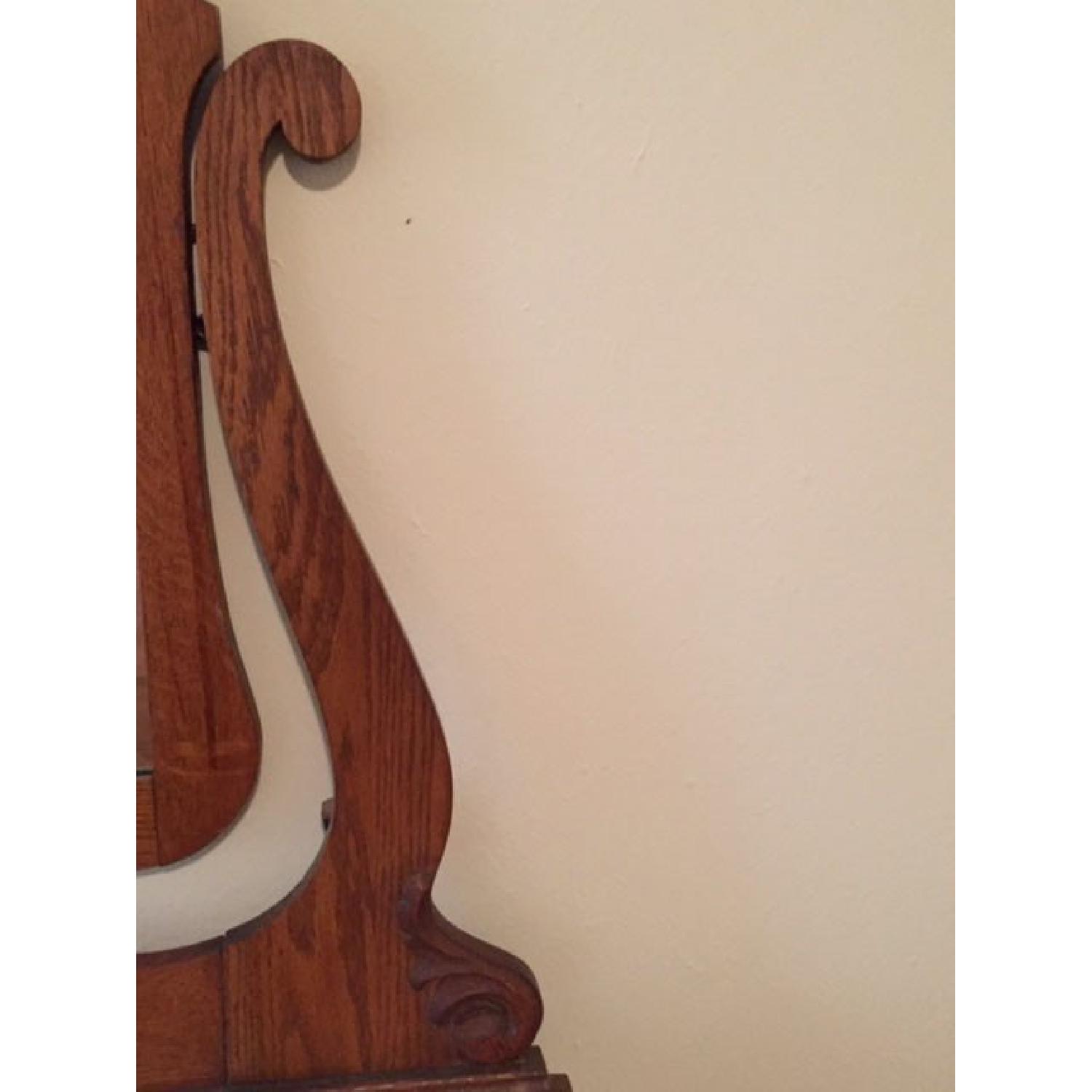 1930's Solid Oak Dresser w/ Mirror - image-5