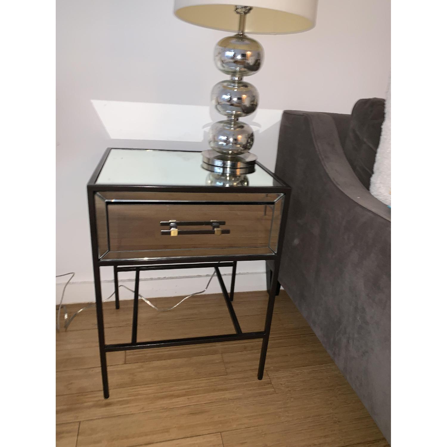 West Elm Mirrored Nightstand - image-3