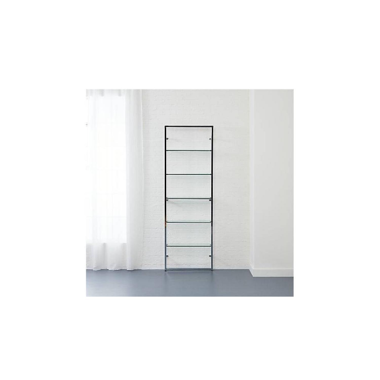 CB2 Tesso Chrome Wall Mounted Bookcases - image-1