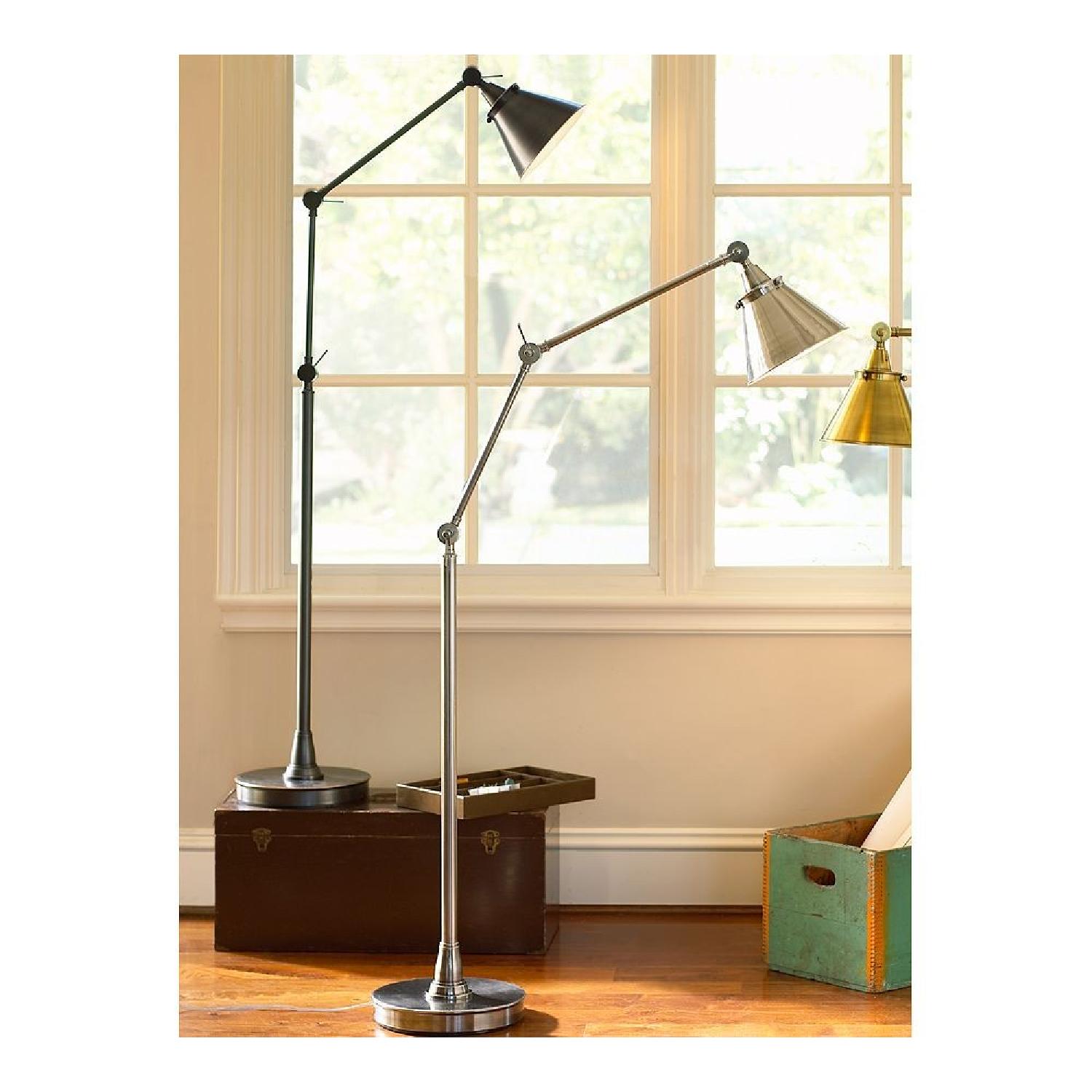 Pottery Barn Architect's Task Floor Lamp in Antique Nickel - image-2
