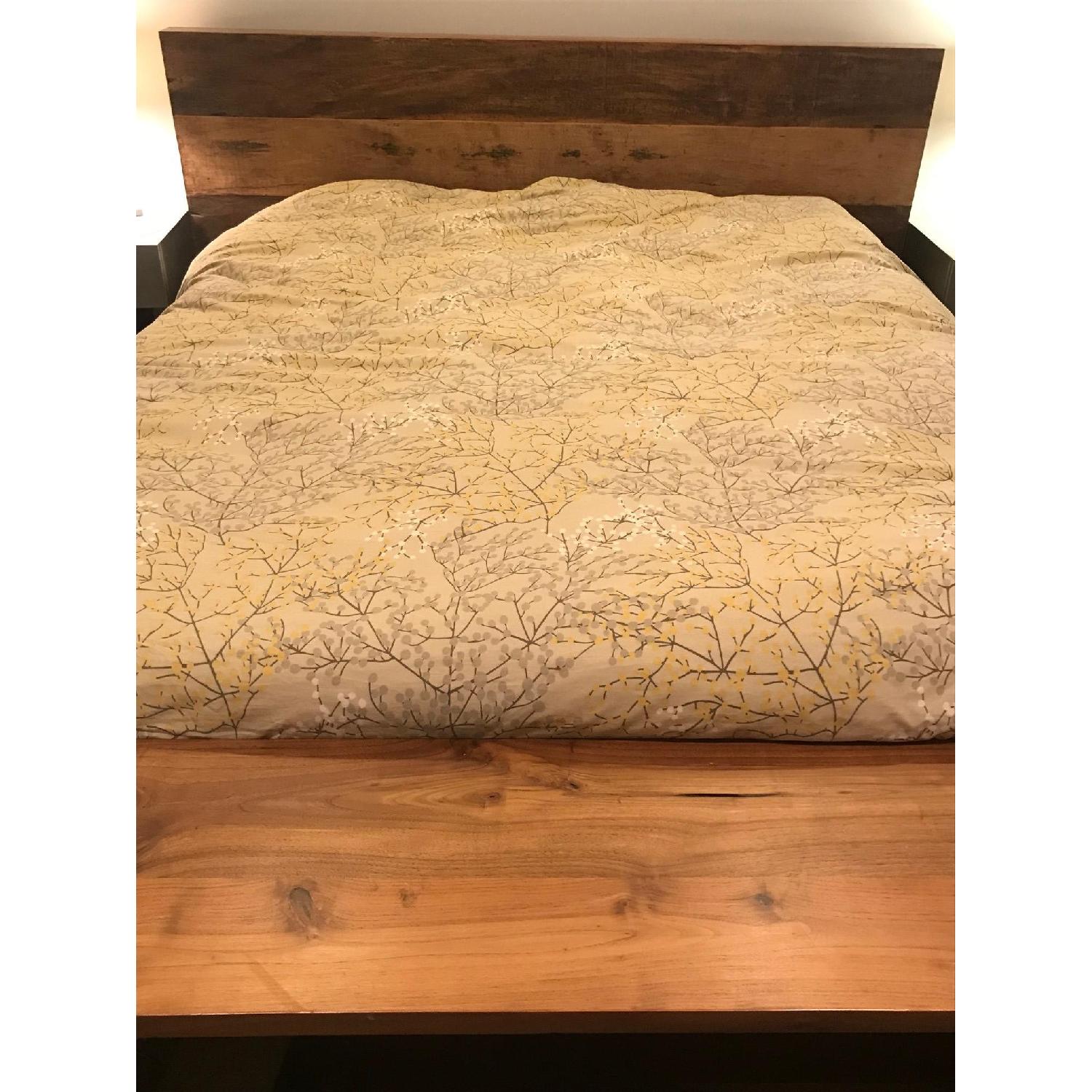 Crate & Barrel Atwood Queen Bed w/ Bookshelf - image-3