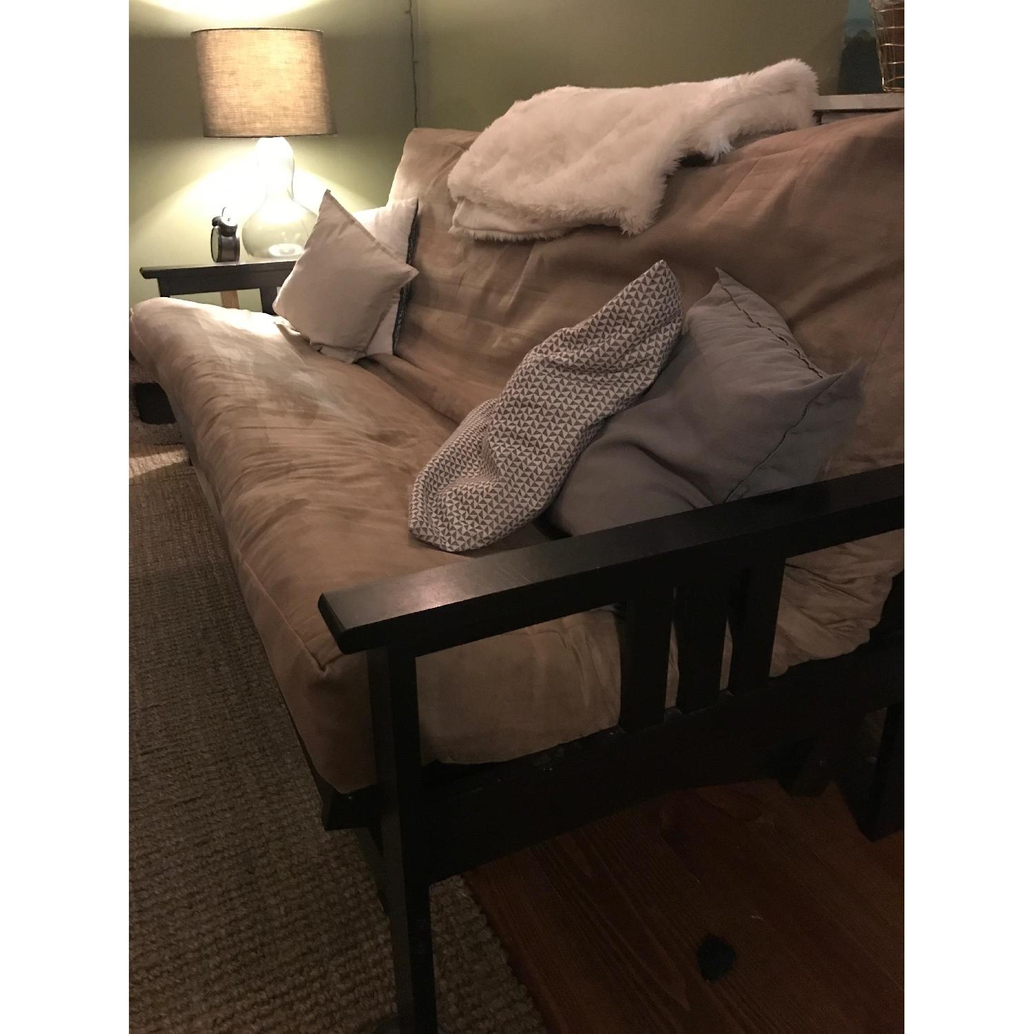 Kodiak Furniture Espresso Brown Futon w/ Tan Topper - image-1