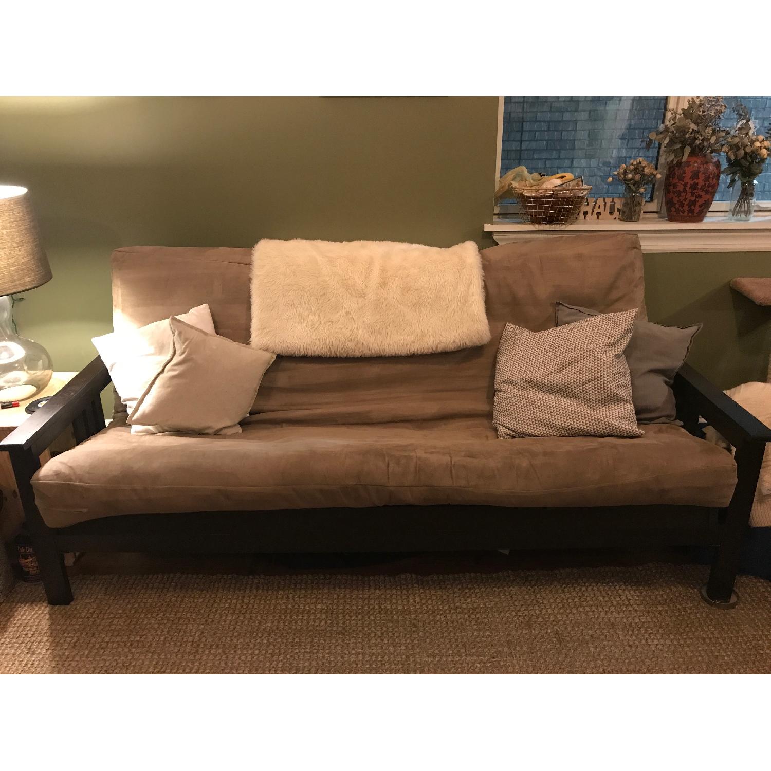 Kodiak Furniture Espresso Brown Futon w/ Tan Topper - image-2