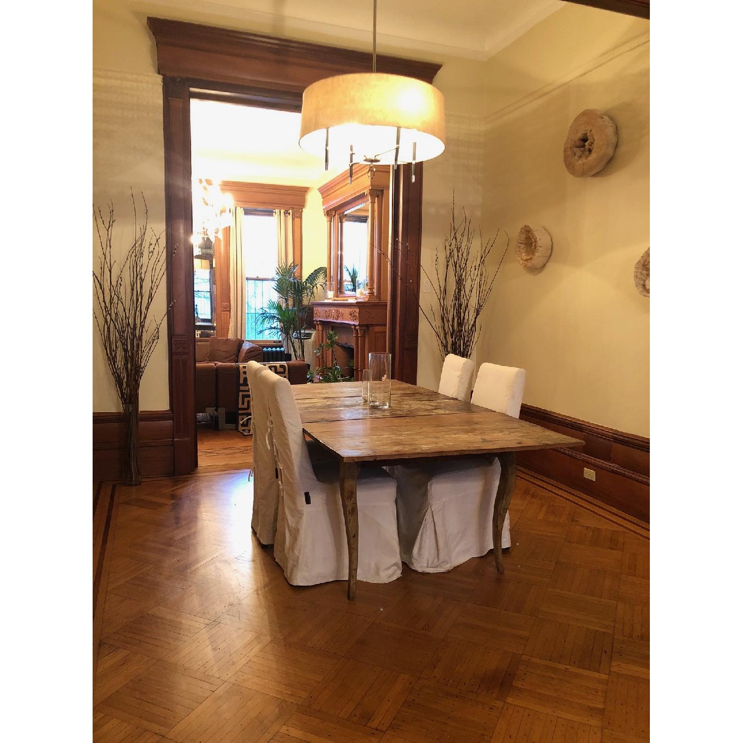 ABC Carpet and Home Antique Rustic Dining Table - image-2