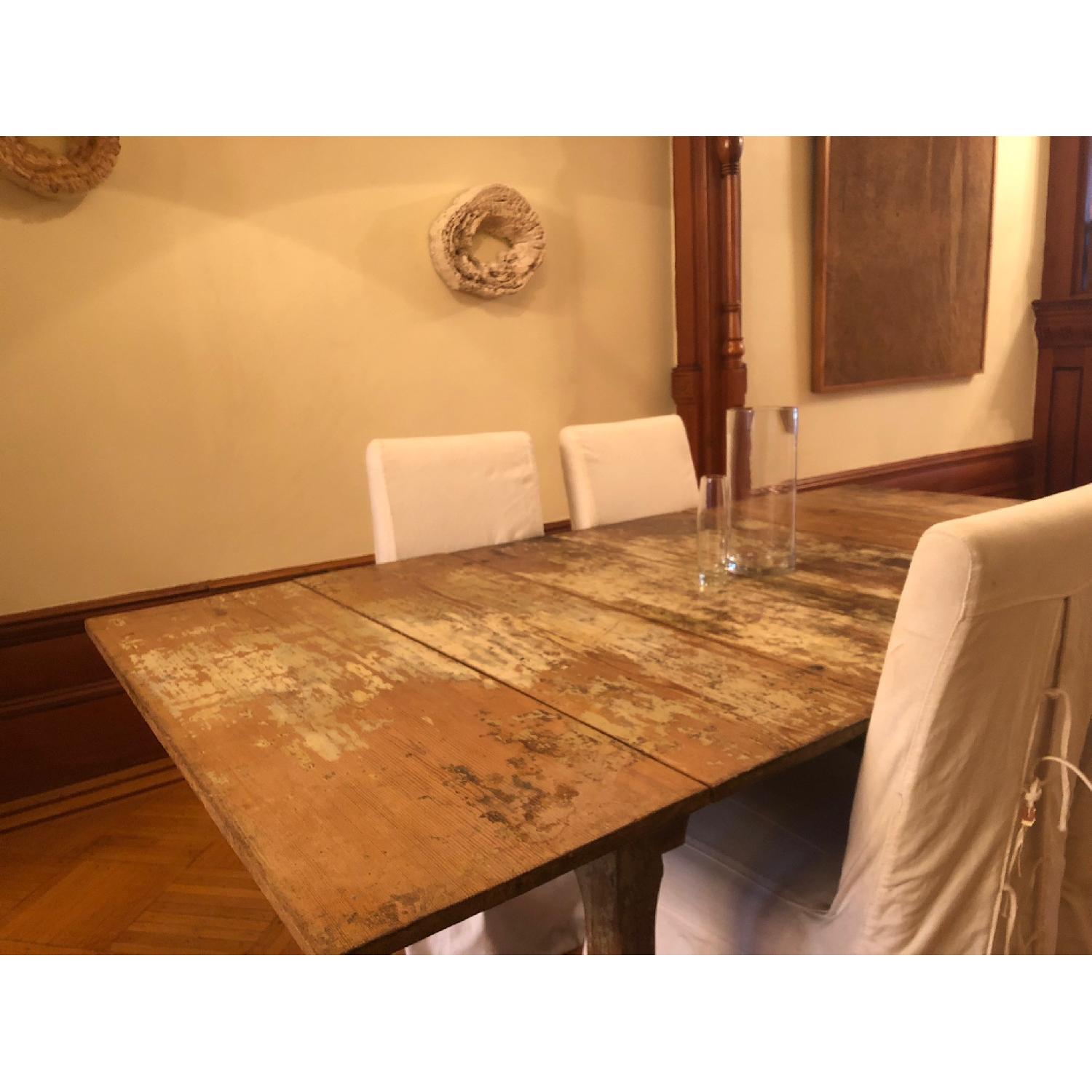 ABC Carpet and Home Antique Rustic Dining Table - image-3