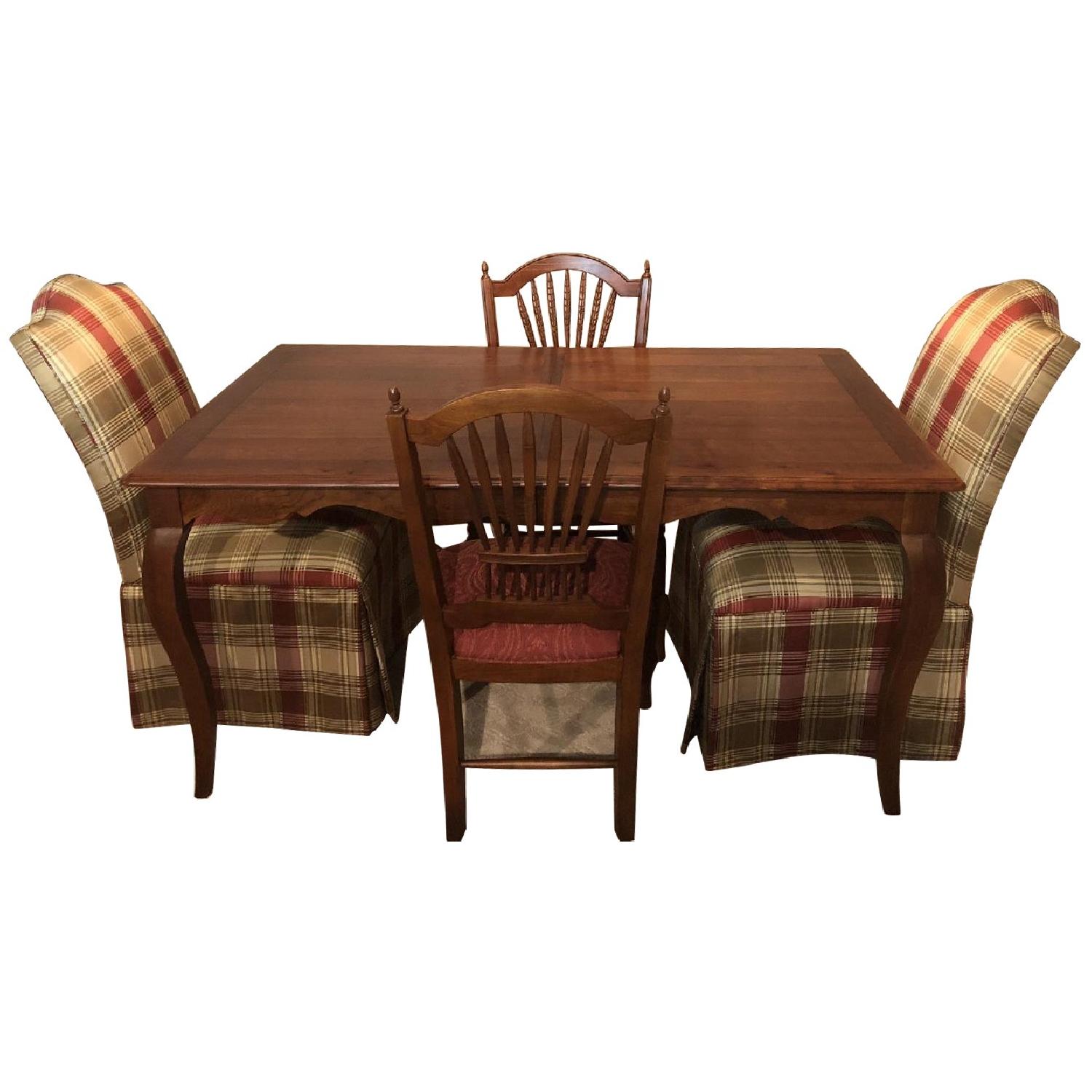 Ethan Allen Juliette Expandable Dining Table w/ 6 Chairs - image-0