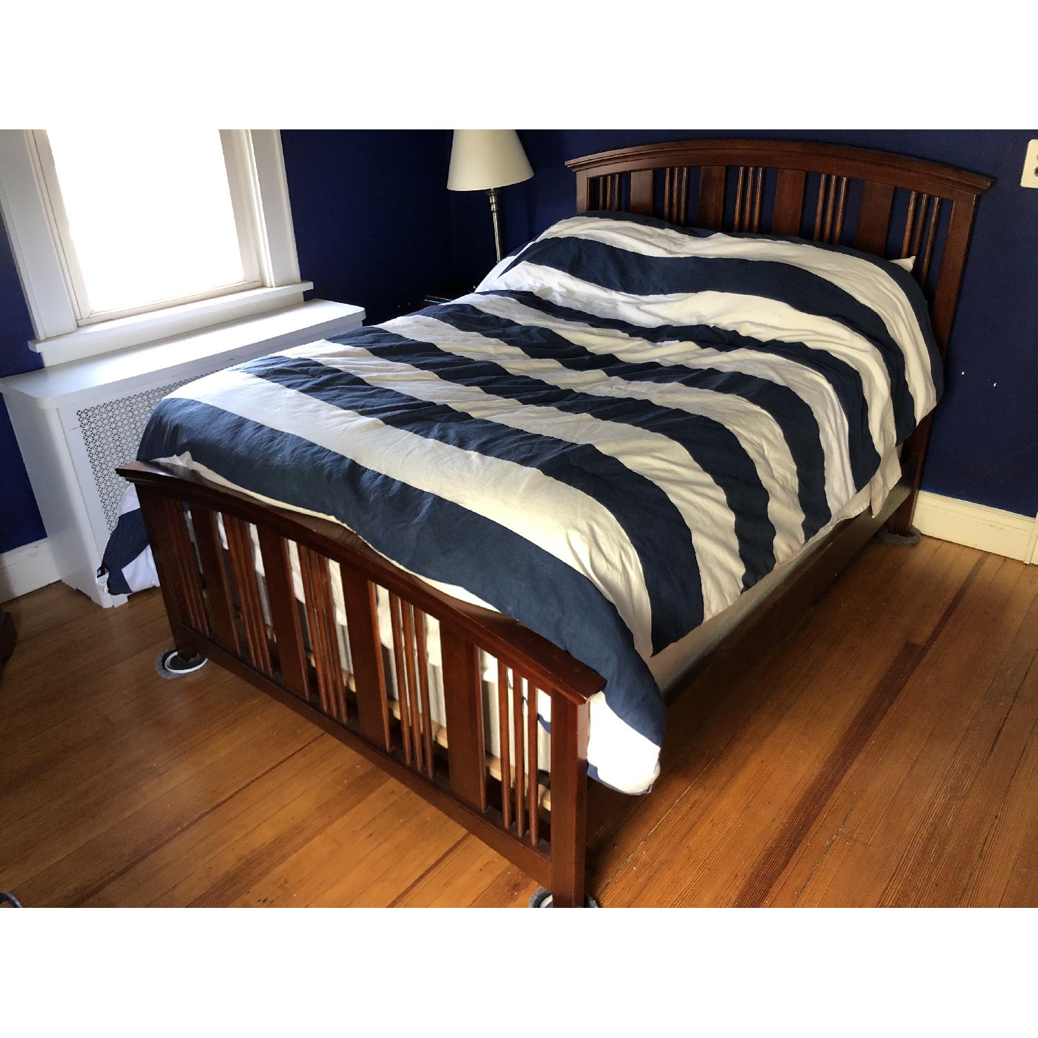 Kincaid Cherry Wood Full Size Platform Bed Frame - image-1
