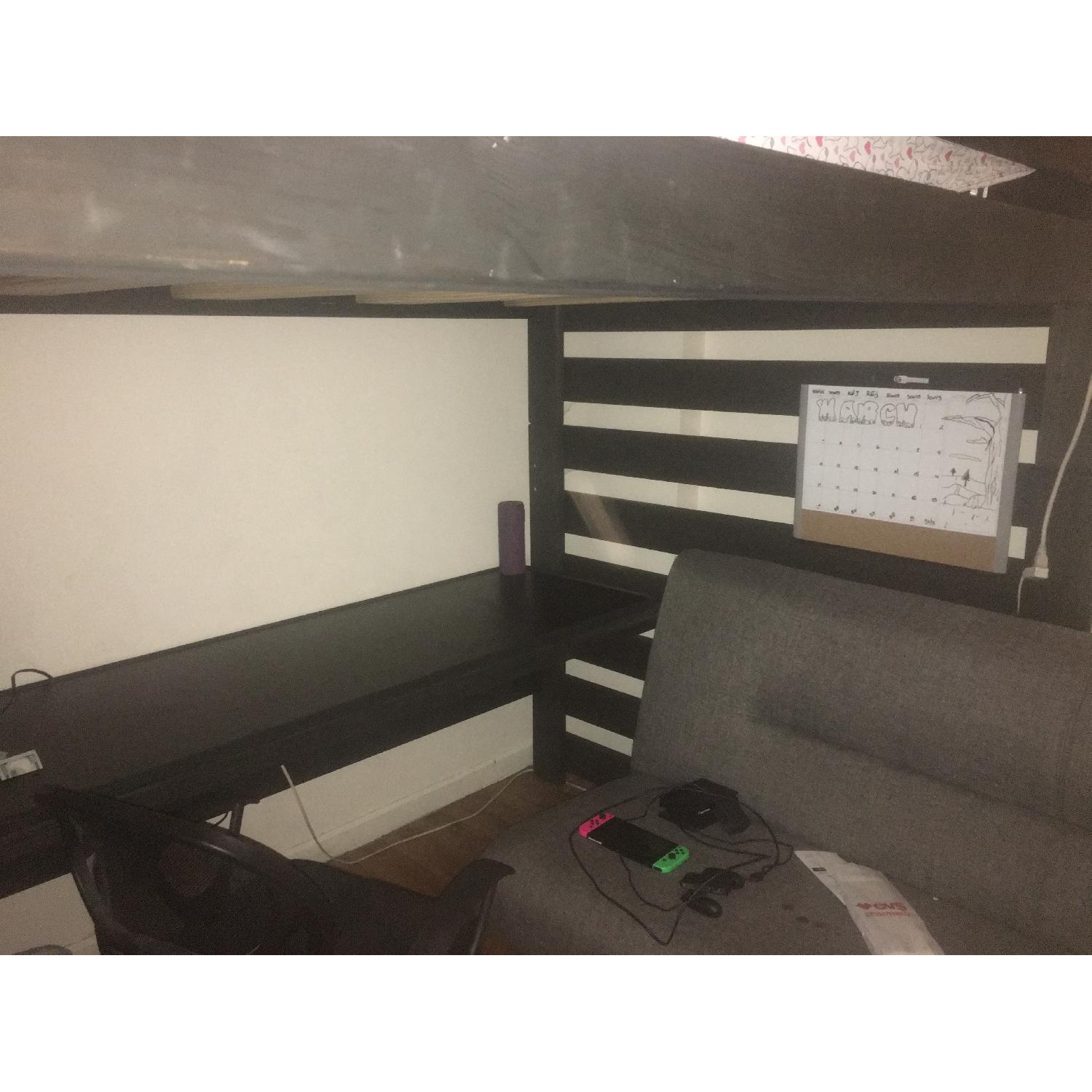 Bunk & Loft Factory Queen Size Loft w/ Desk - image-1