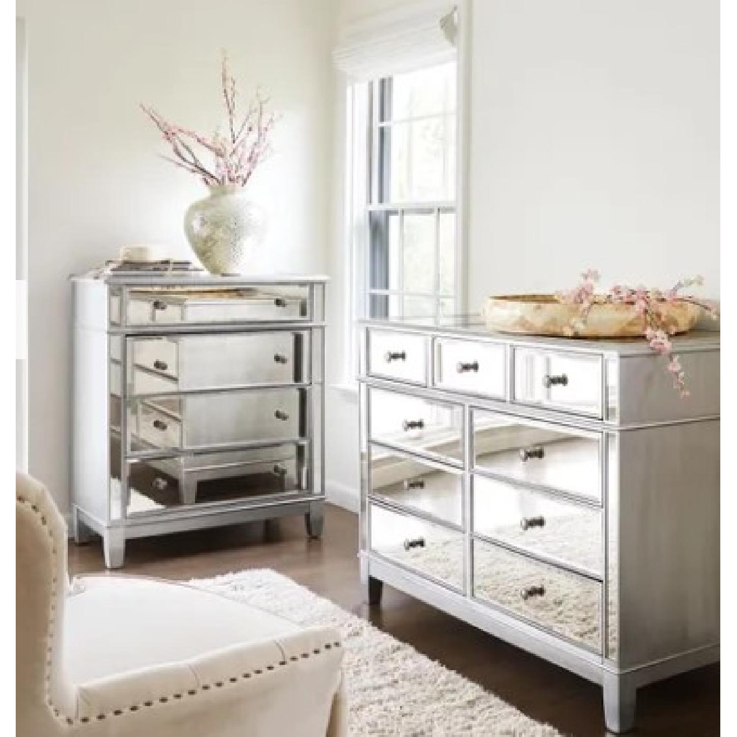 Pier 1 Mirrored 4 Drawer Dresser - image-2
