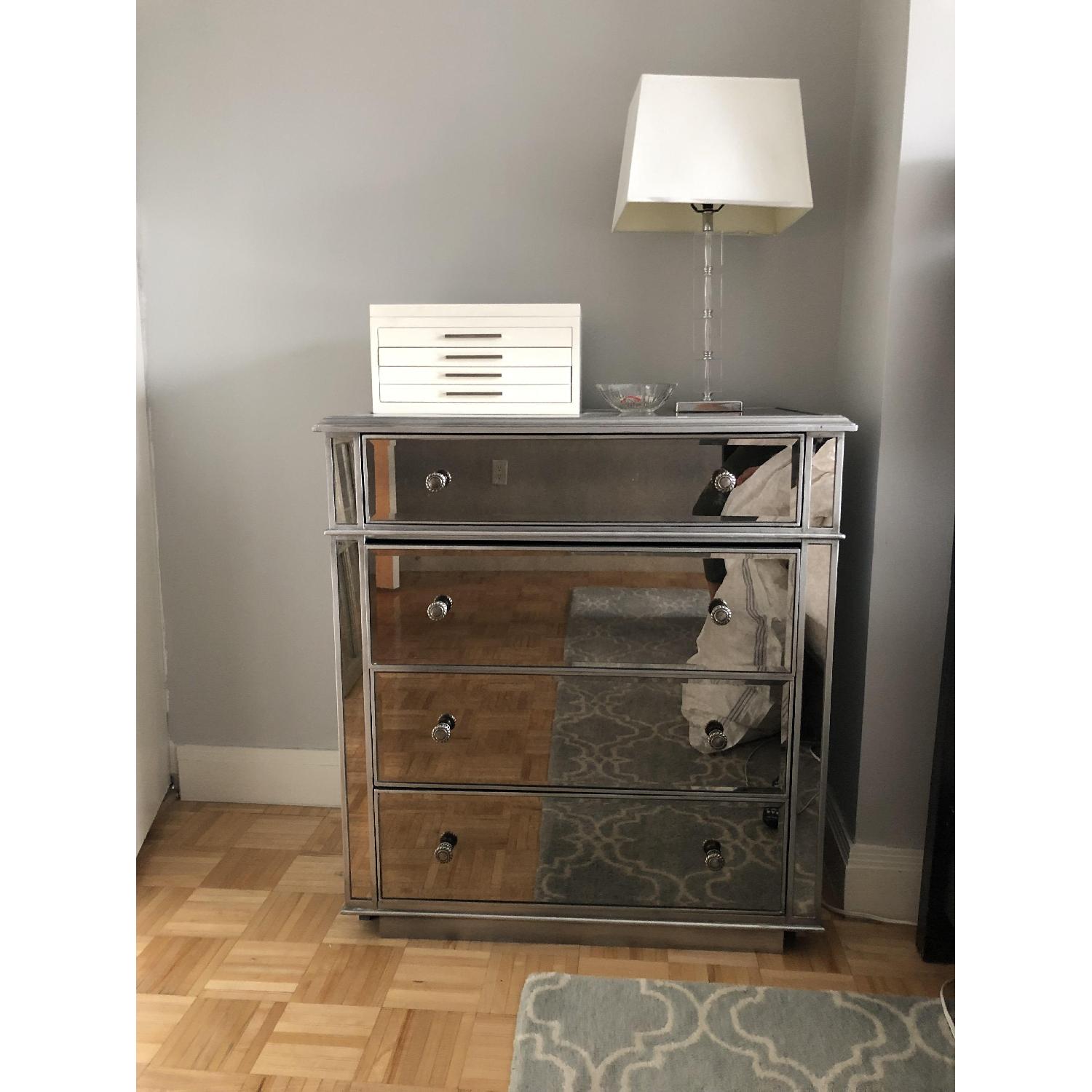 Pier 1 Mirrored 4 Drawer Dresser - image-3