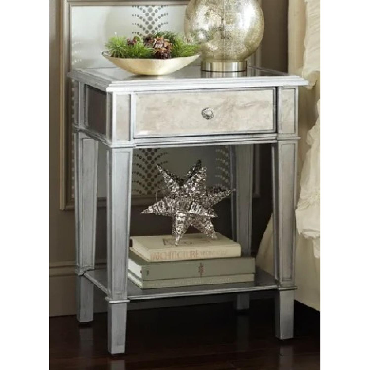 Pier 1 Mirrored Nightstand - image-1