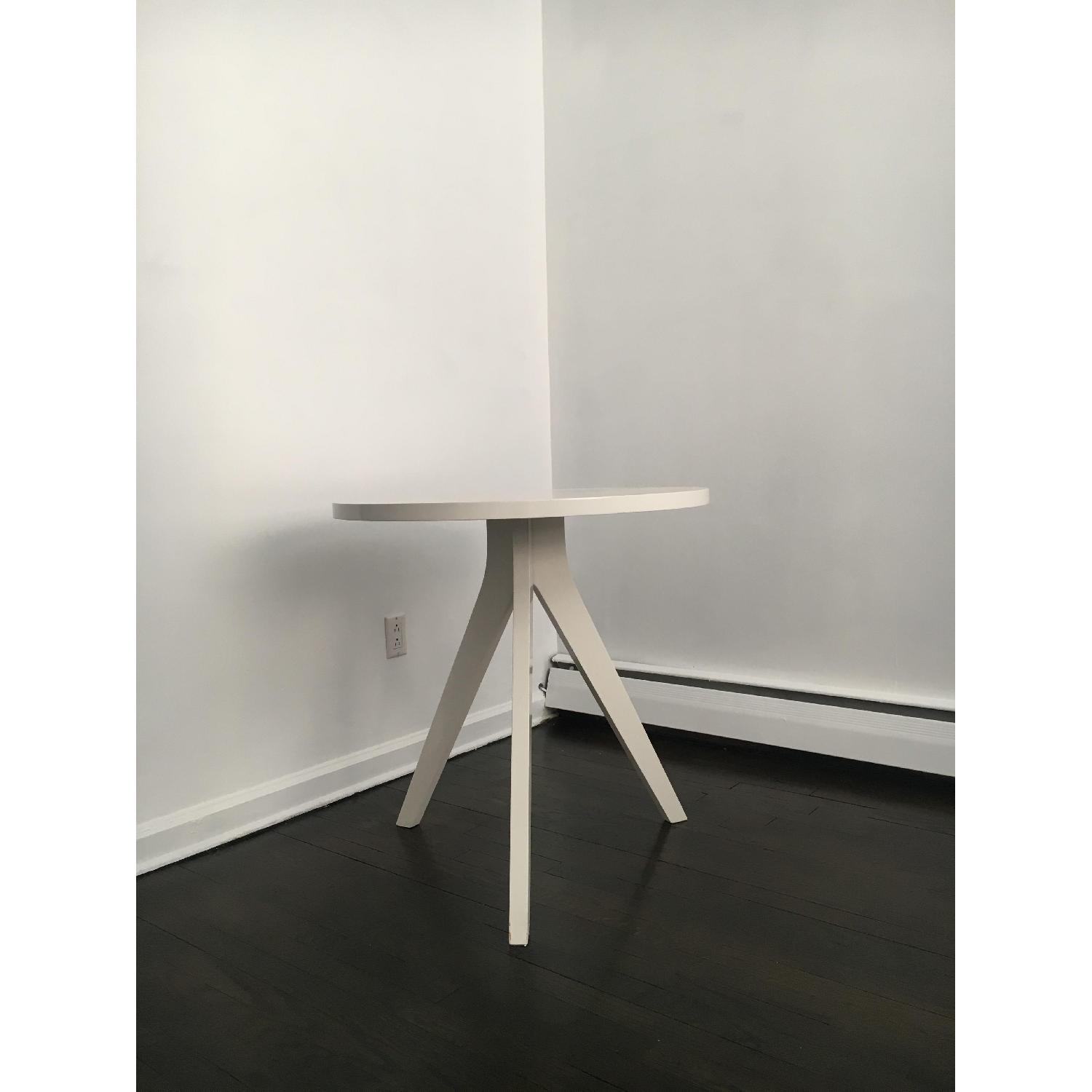 West Elm White Tripod Dining Table - image-1