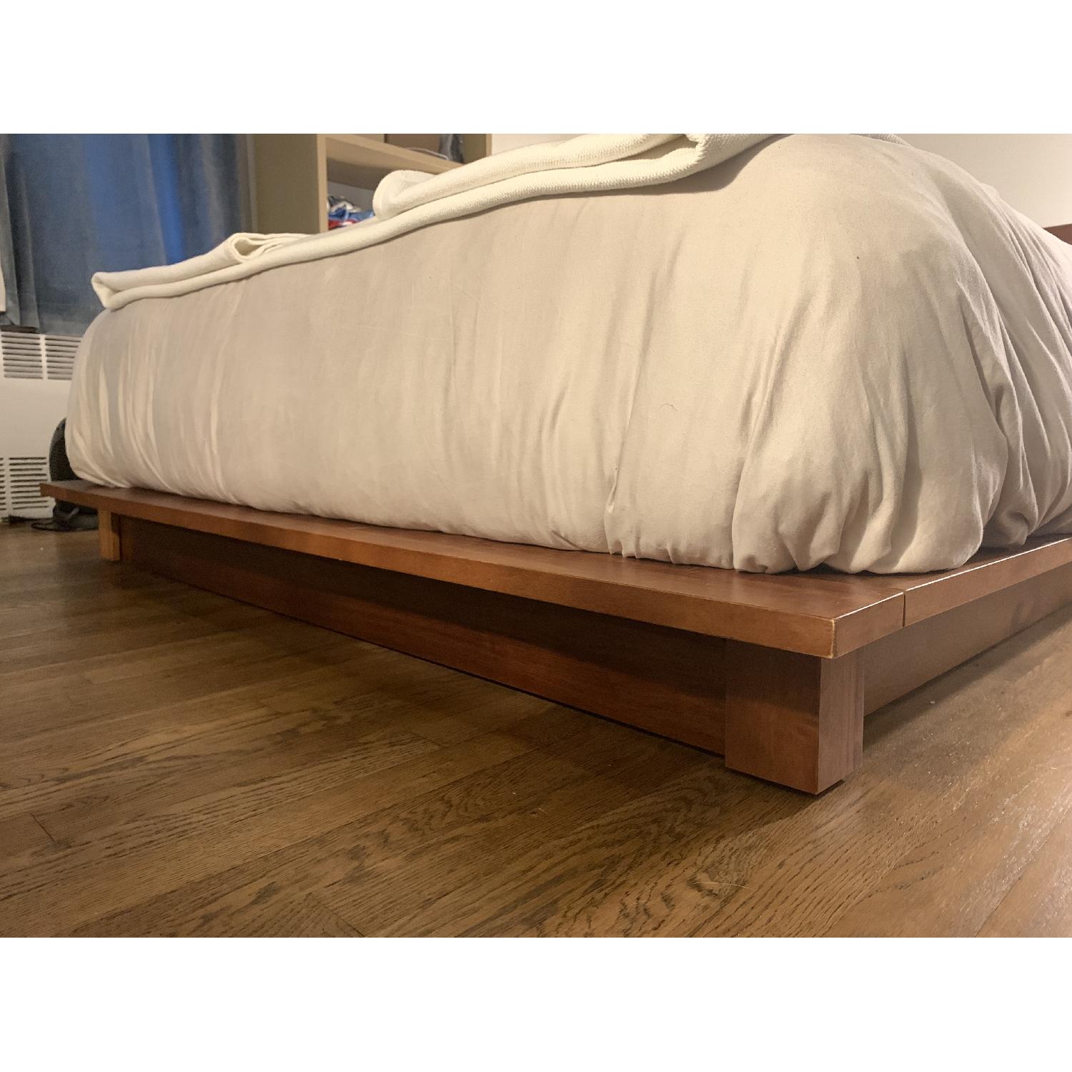 CB2 Mid-Century Modern Queen Size Bed w/ Nightstands - image-8